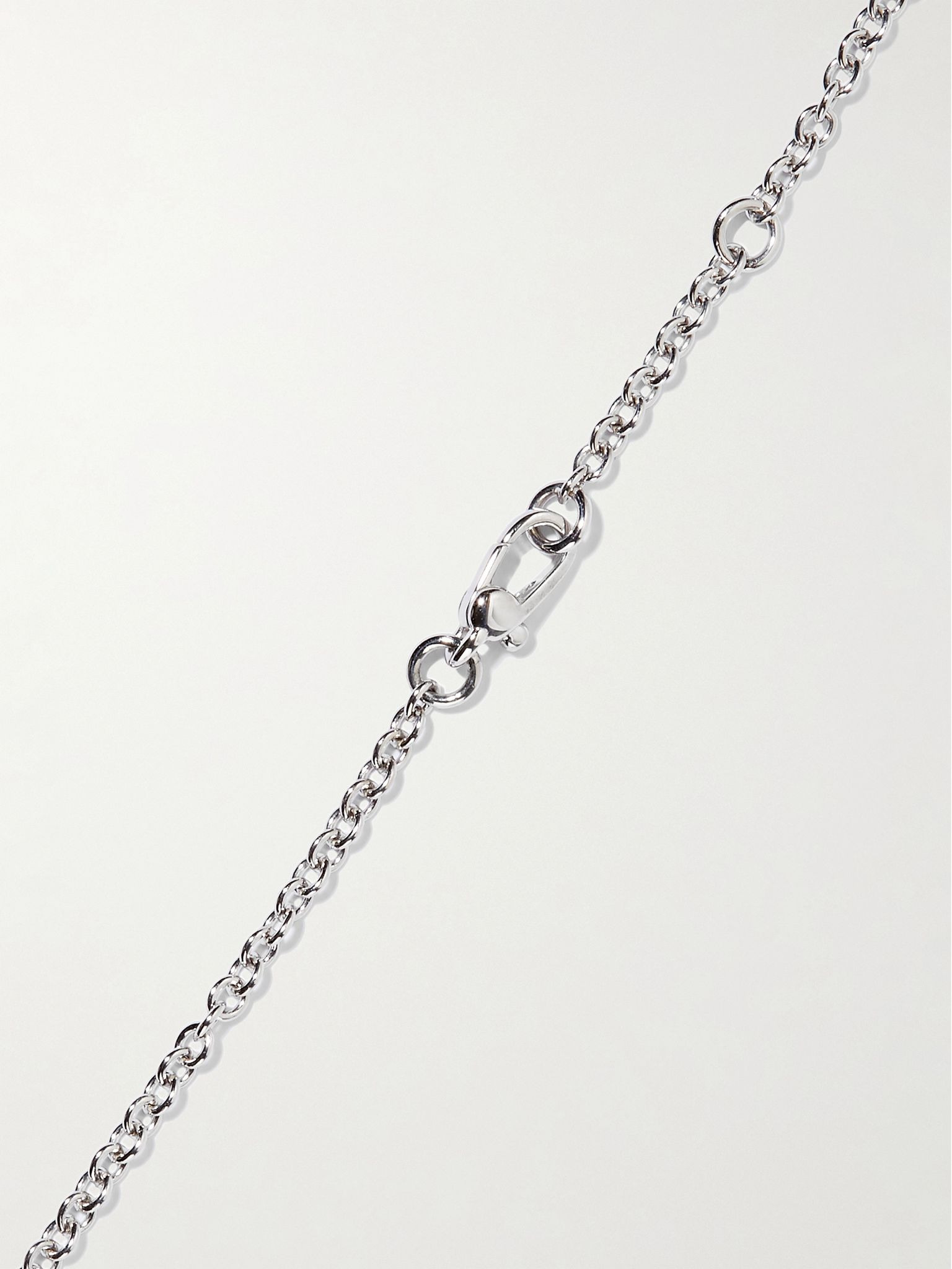 Nudo Solitaire 18-karat white and rose gold diamond necklace Silver - 3