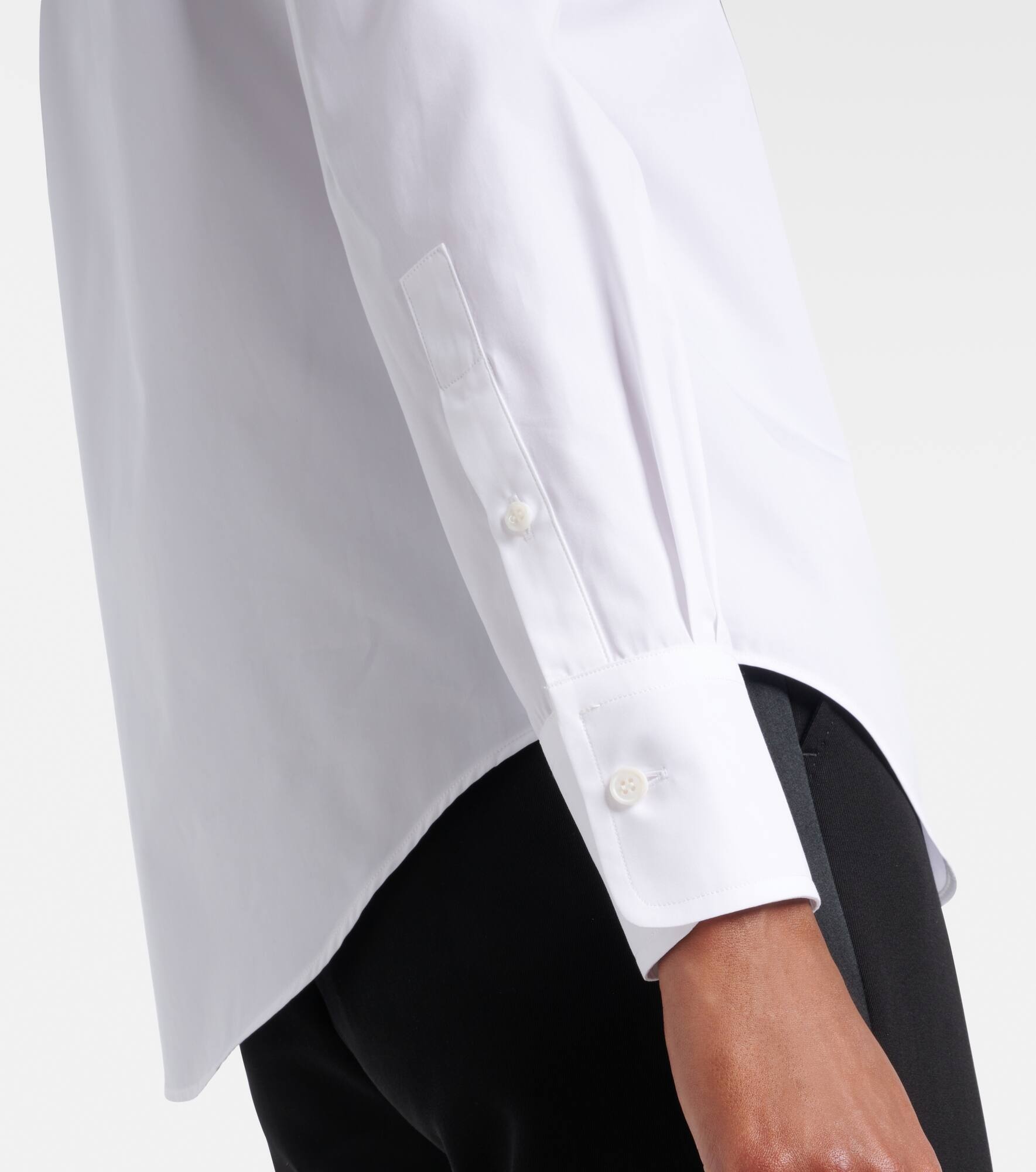 Crystal-embellished cotton shirt - 5