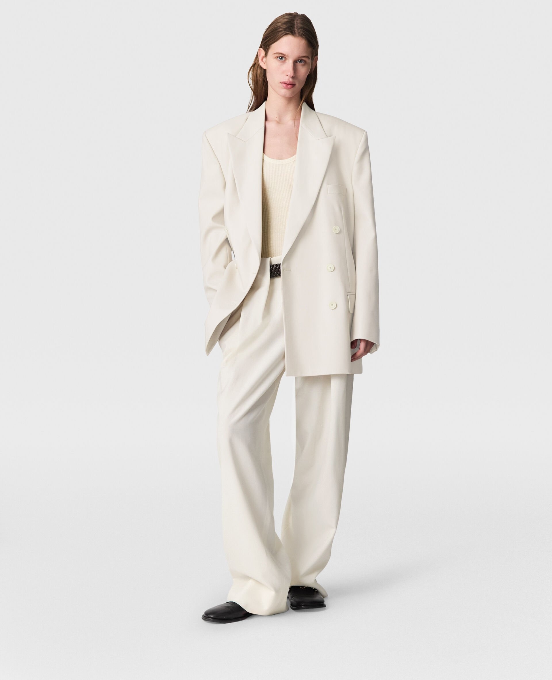 Slouchy Paneled Pleated Pants - 2