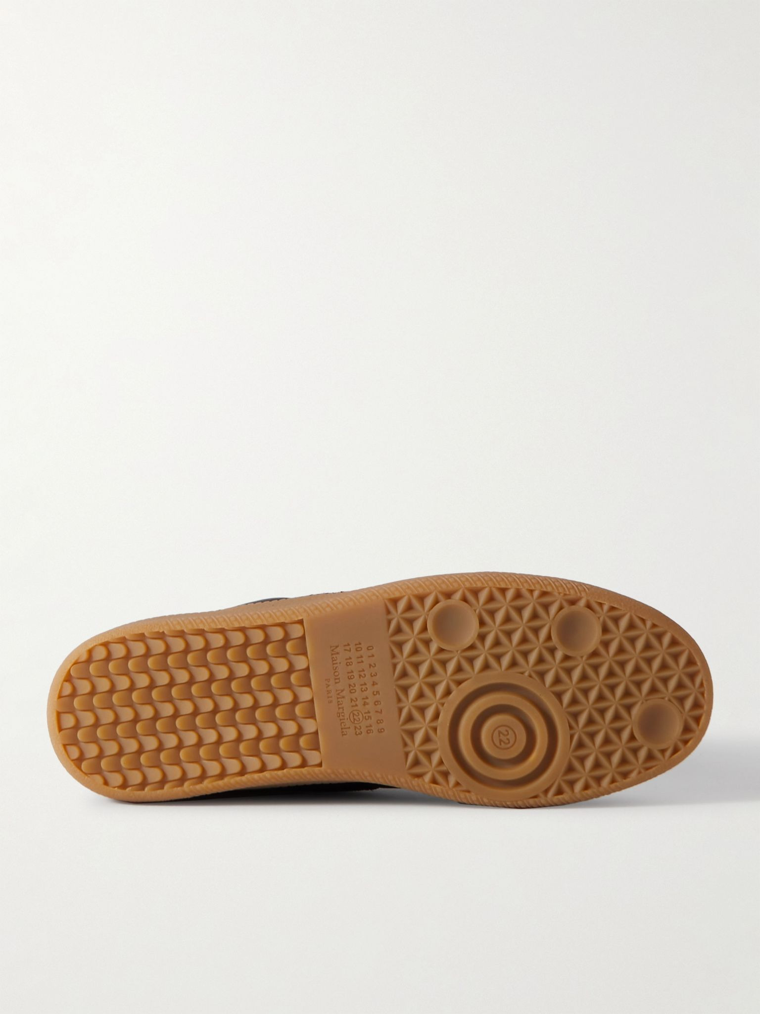 Replica Leather and Suede Sneakers Black - 6