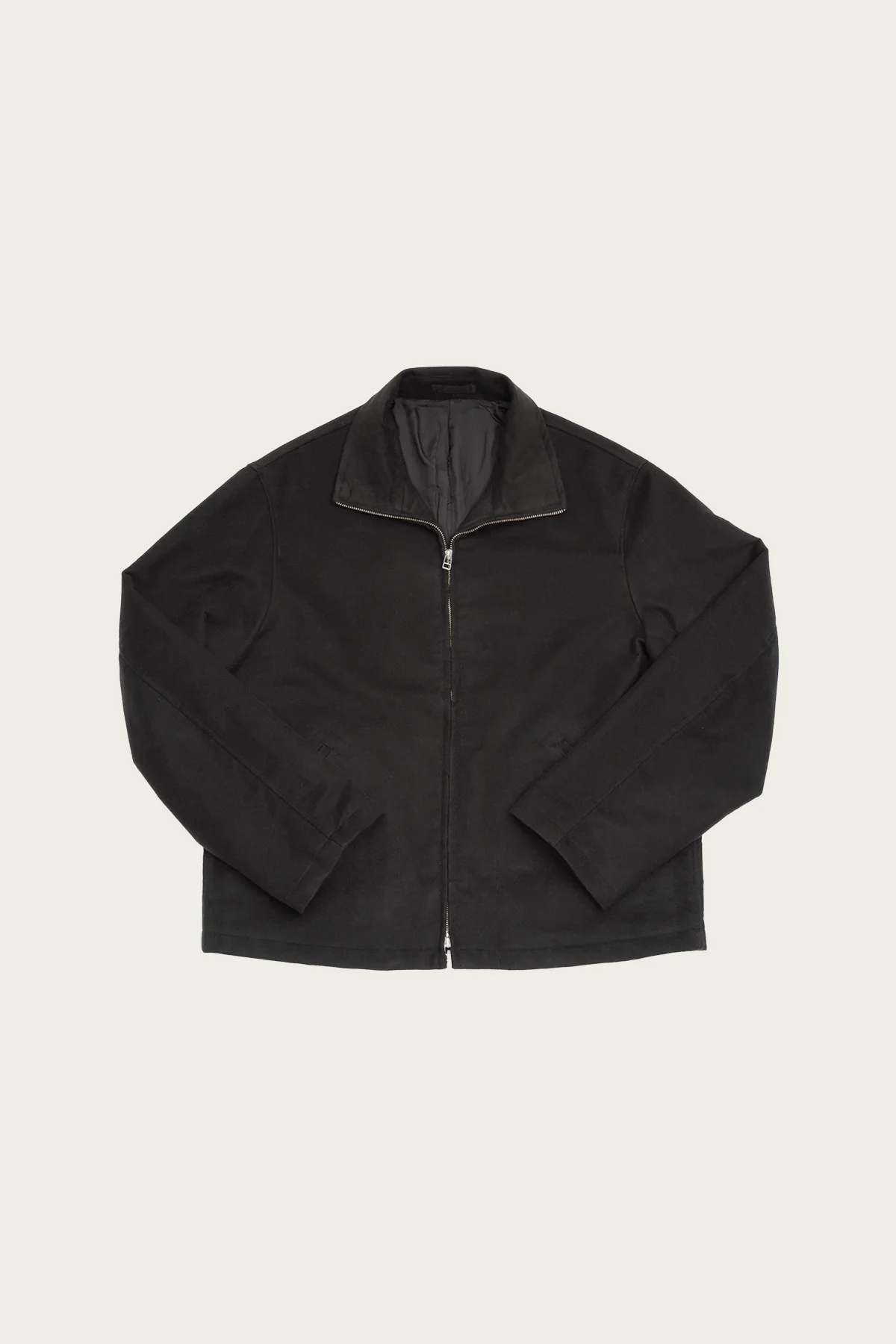Circuit Jacket - Black Cotton Silk Moleskin - 1