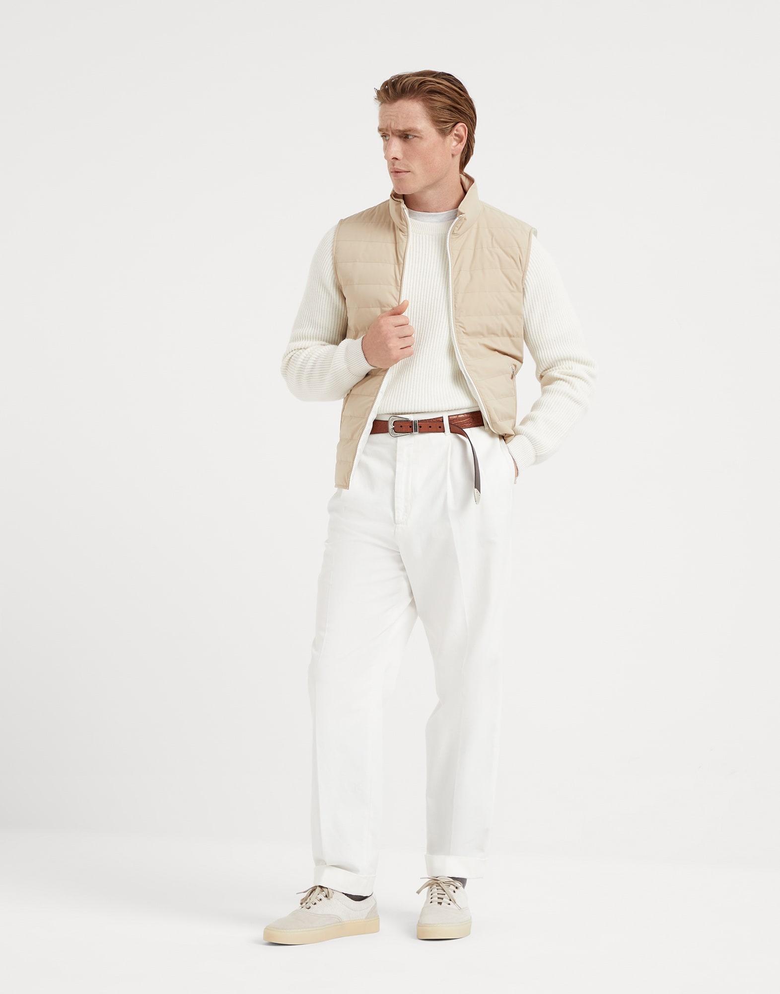 Bonded taffeta lightweight down vest - 5