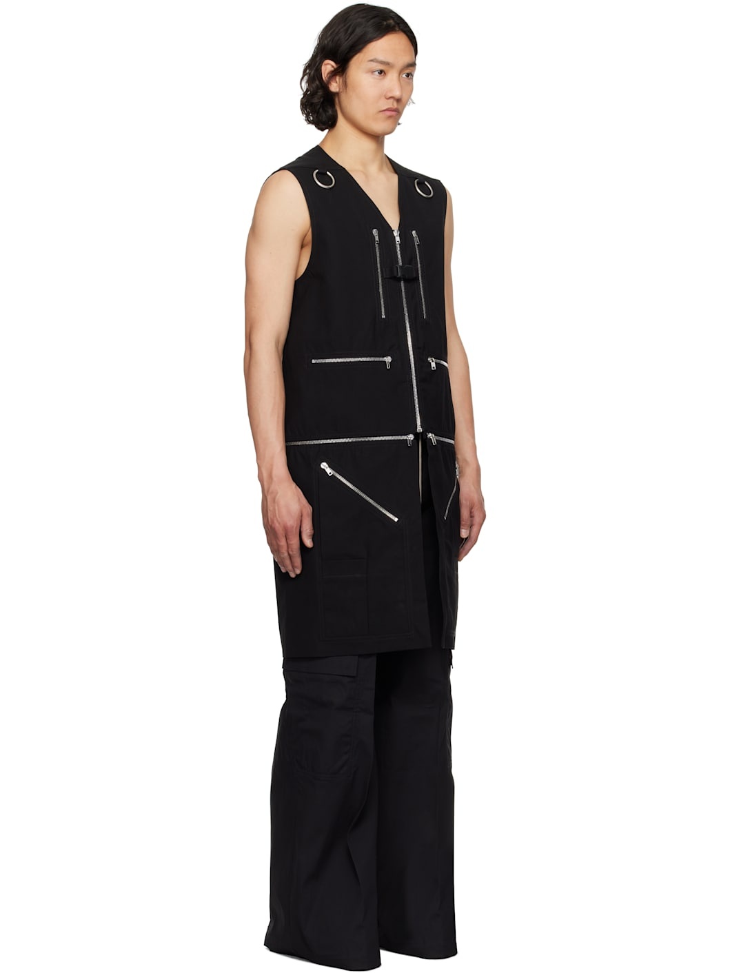Black Hollywood Headon Utility Vest - 2