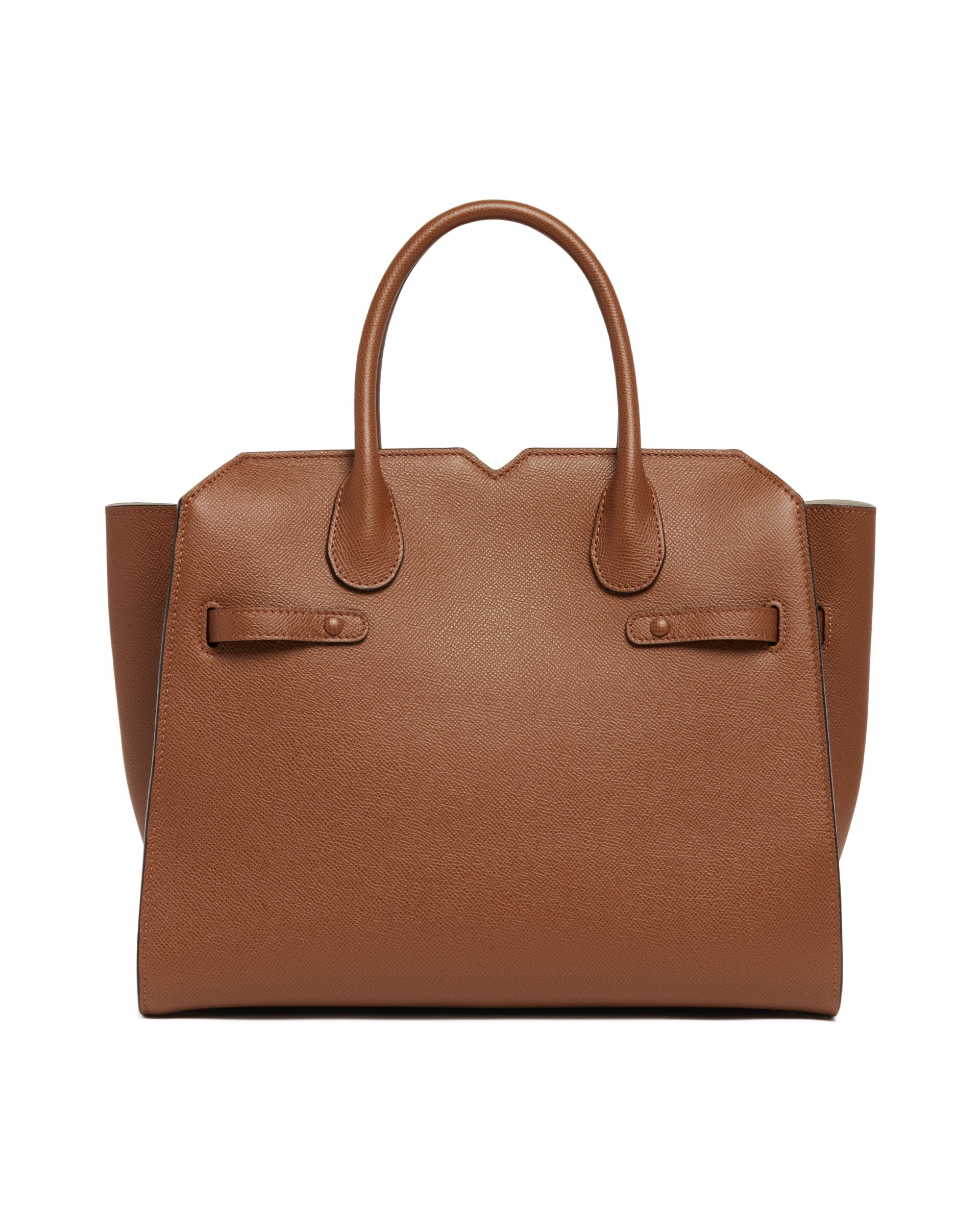 Brown Large Milan Leather Bag - 7