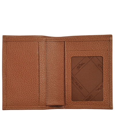 Longchamp Le Foulonné Card holder Caramel - Leather outlook