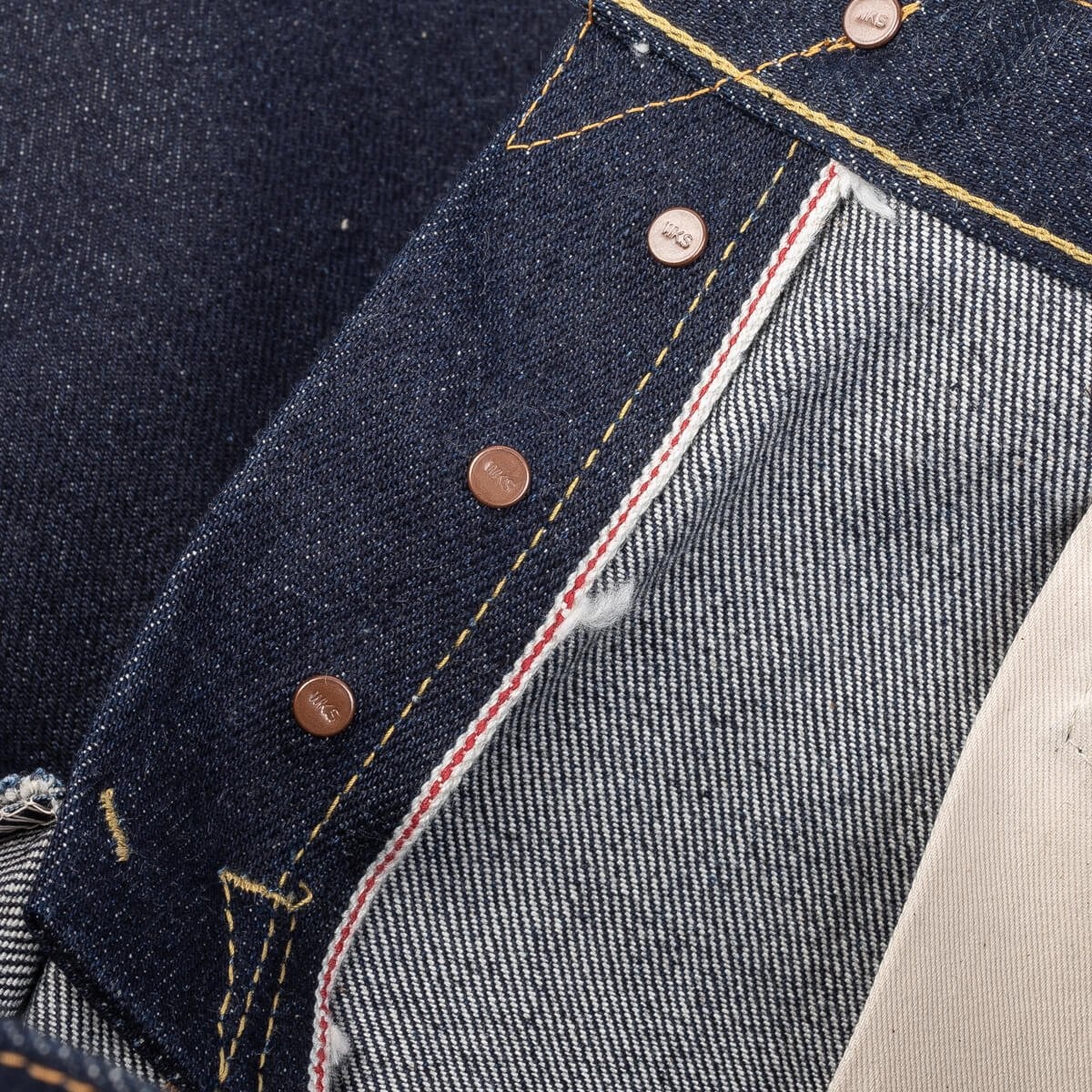 IH-666S-UHR 21/23oz Ultra Heavy Raw Selvedge Denim Slim Straight Cut Jeans - Indigo - 12