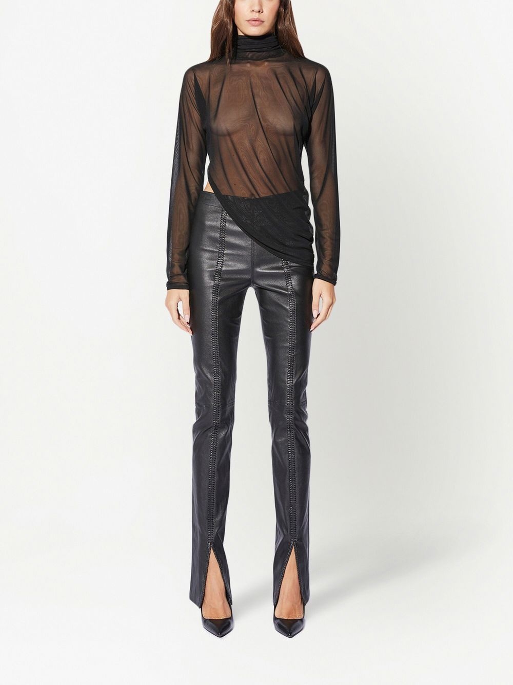 Lei mesh turtleneck top - 2