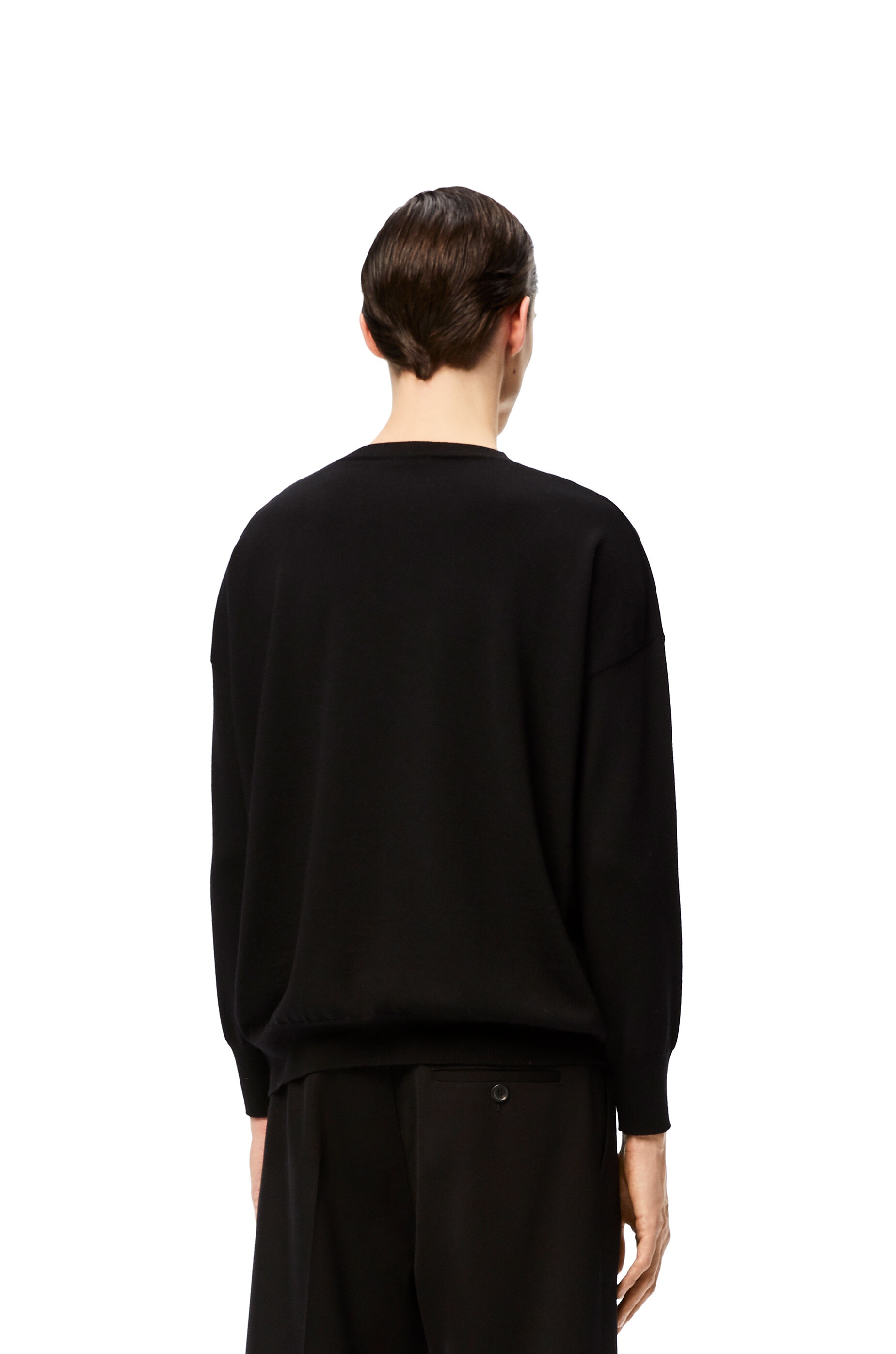 Anagram stitch sweater in wool and cashmere - 4