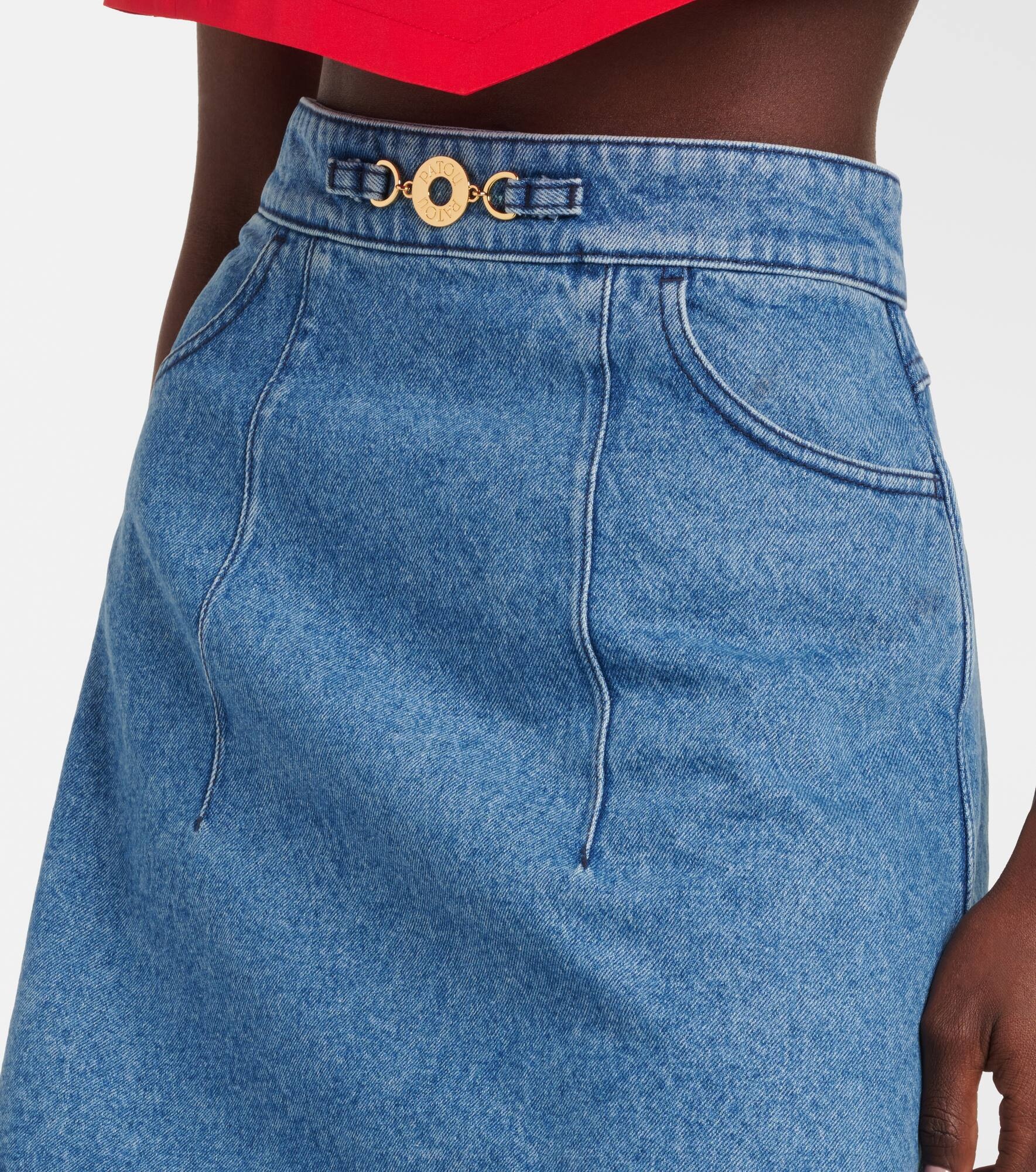Cotton miniskirt - 4