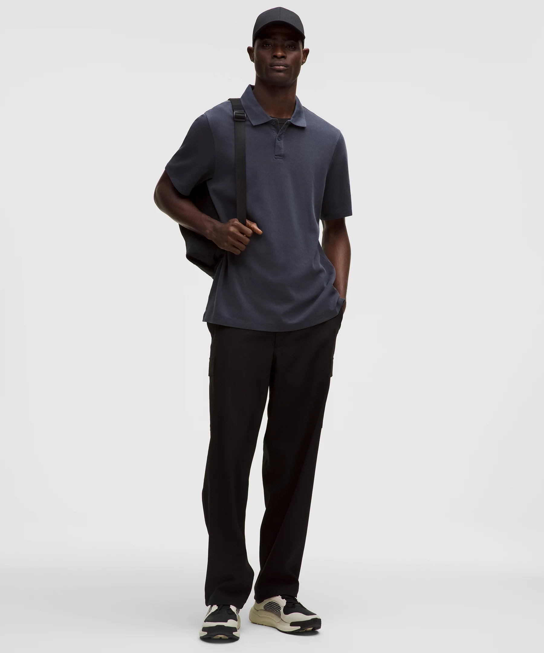 Cotton Pique Short-Sleeve Polo Shirt - 2