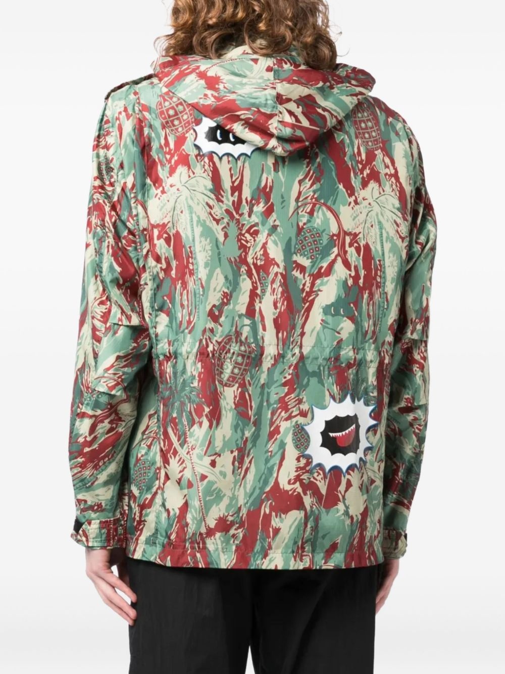 camouflage-print hooded jacket - 4