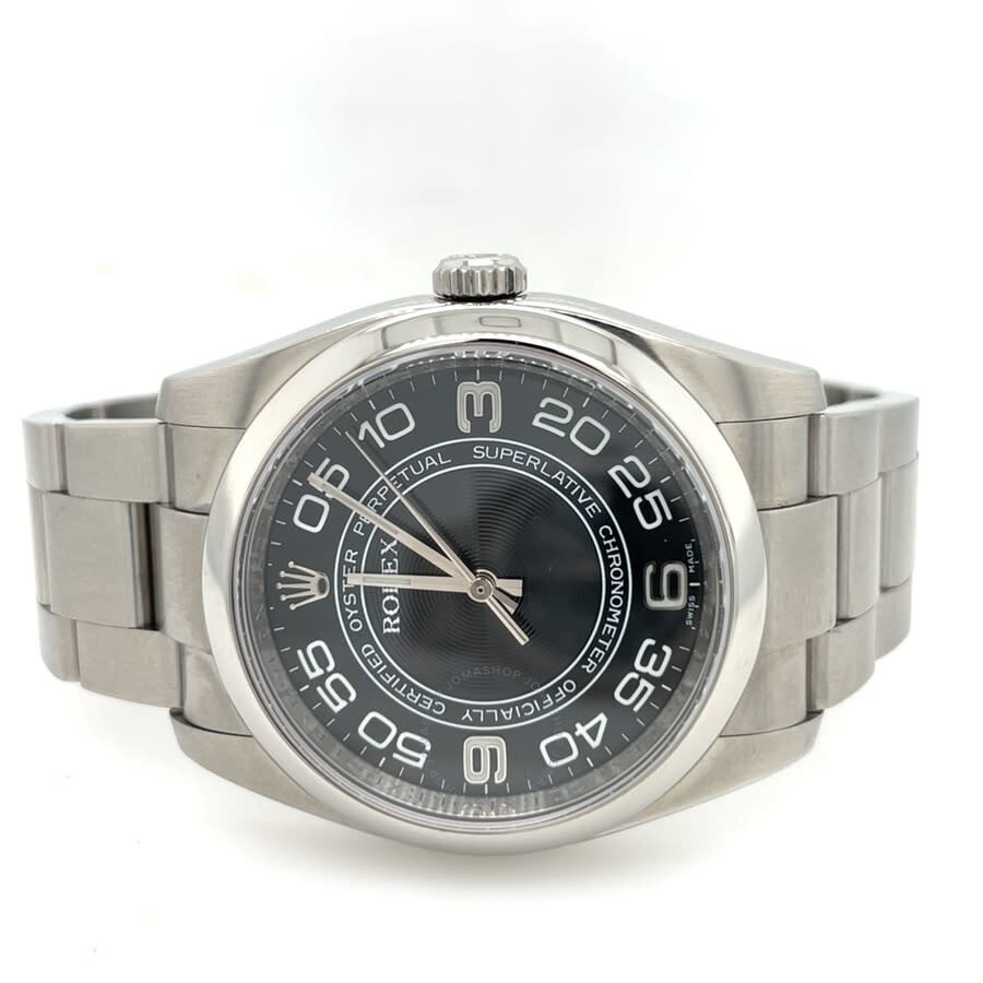 Pre-owned Rolex Oyster Perpetual Automatic Black Dial Men's Watch 116000BKCOAO - 5