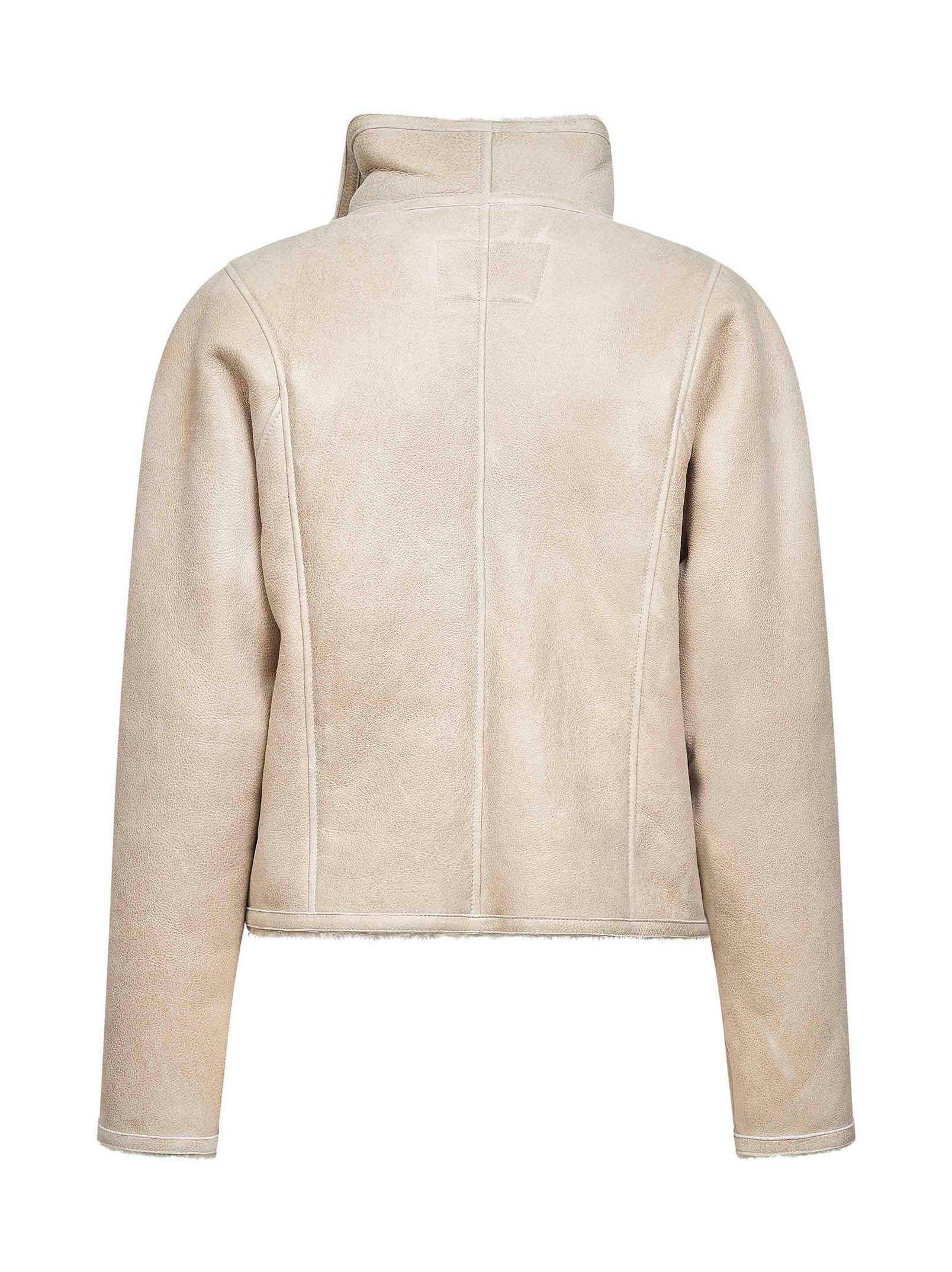 Ecru lamb shearling Blondine jacket - 2