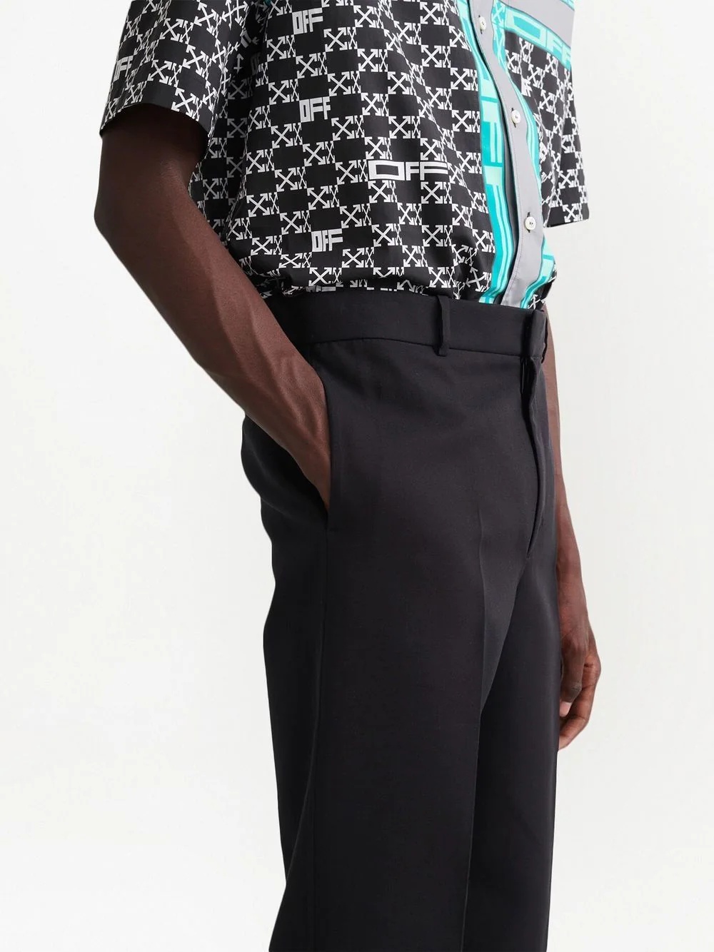 tailored cotton trousers - 5