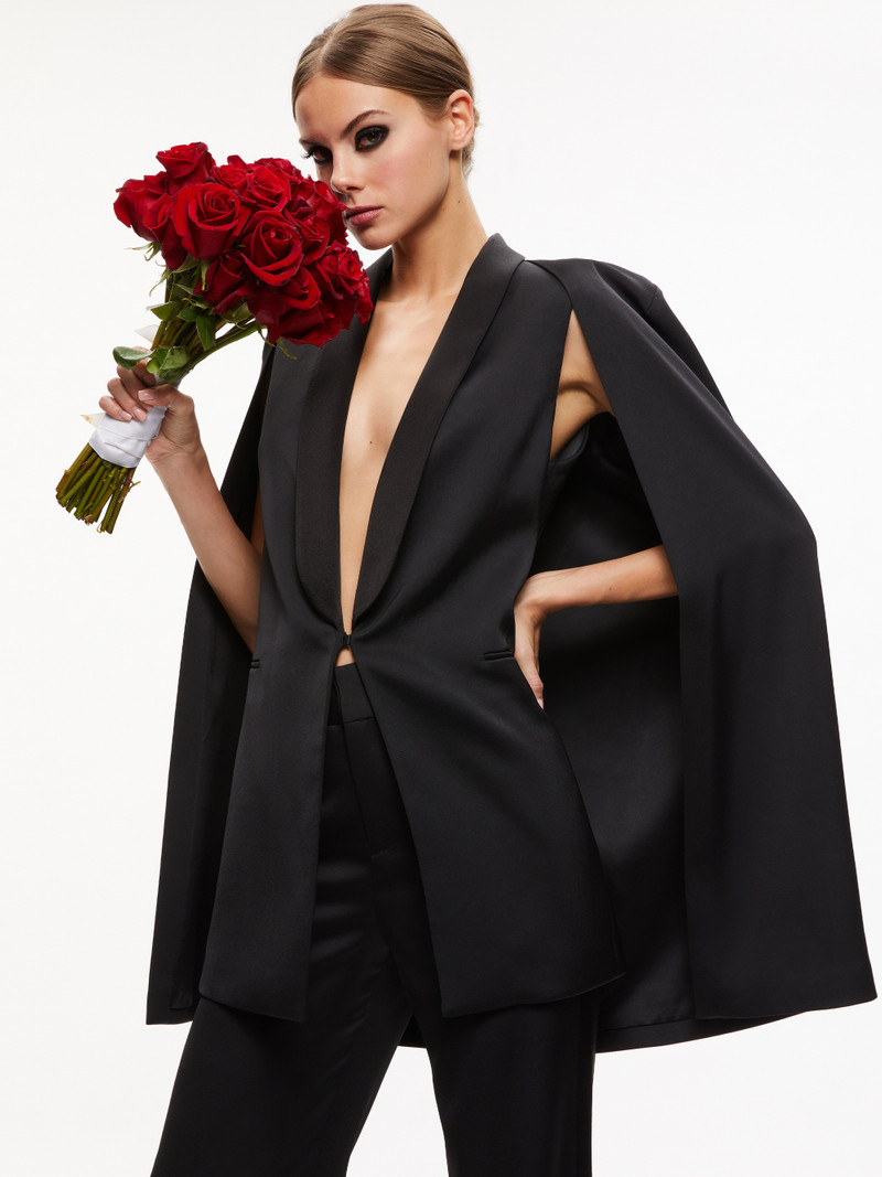 MERRIE SHAWL COLLAR CAPE VEST 1