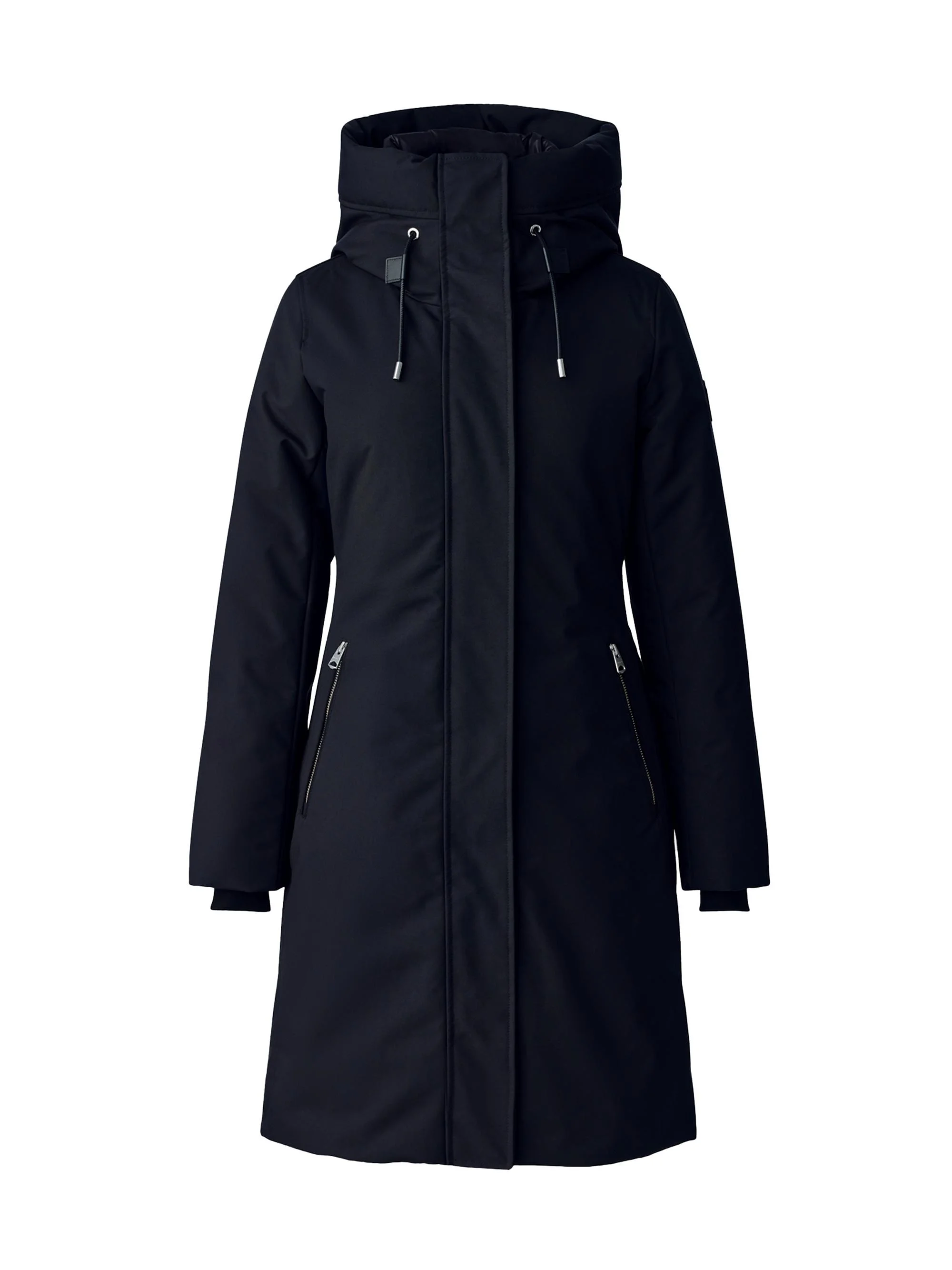Women's Shiloh Fitted Down Puffer Coat - Black - 1