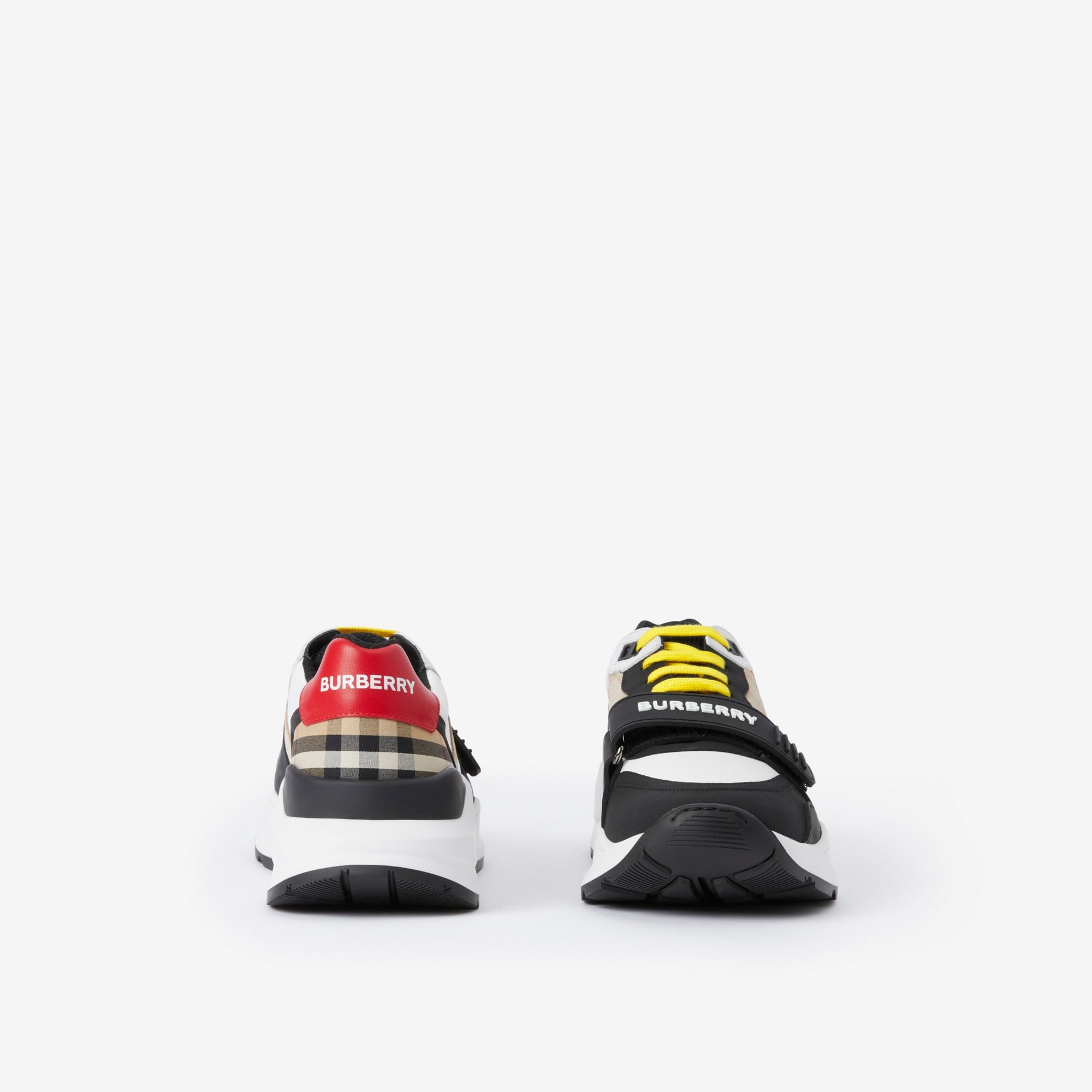 Suede, Nylon and Vintage Check Sneakers - 4
