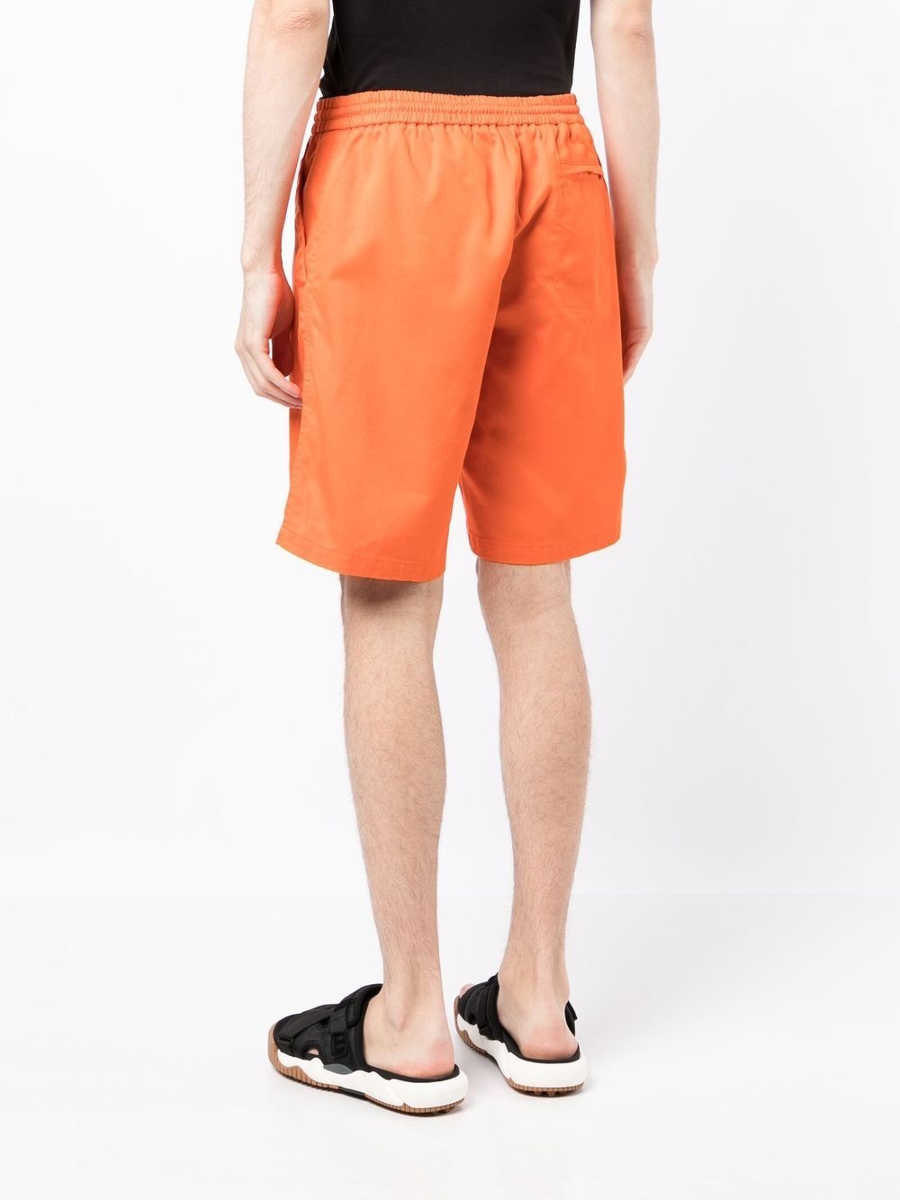 recycled cotton track shorts - 4