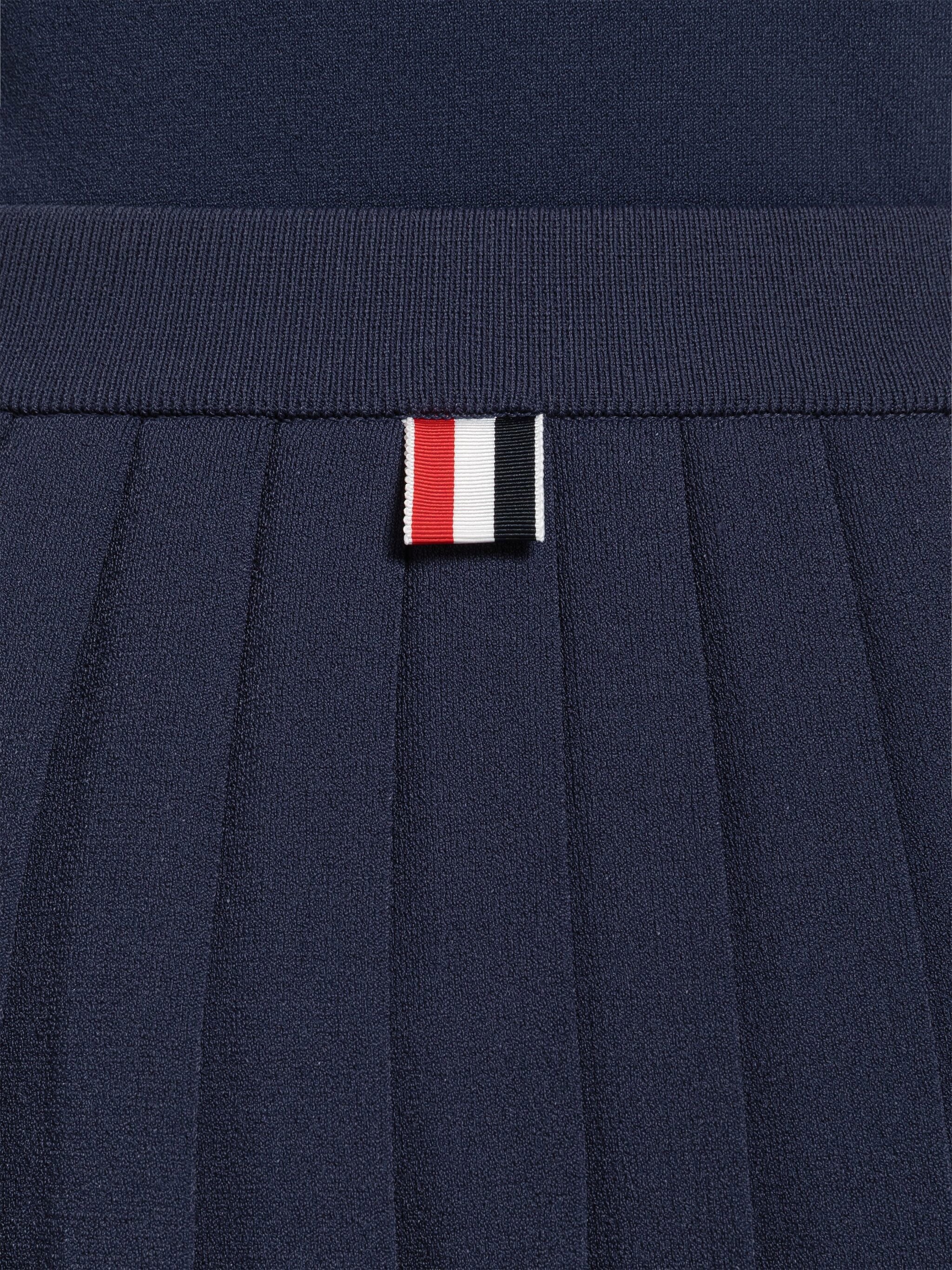 Viscose Tipping 4-Bar Pleated Mini Wrap Skirt - 6