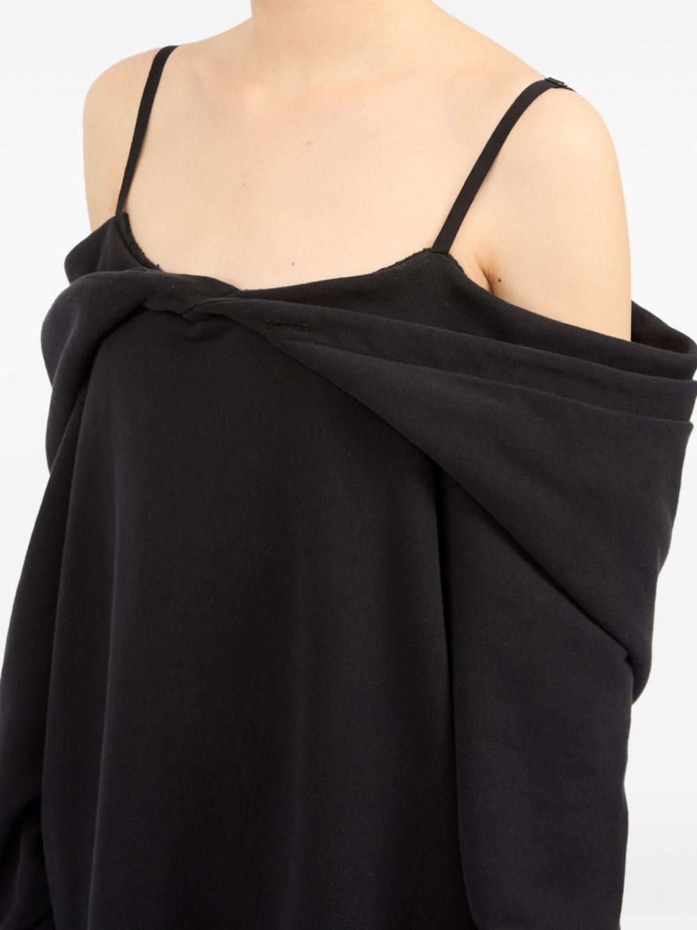 sleeveless twisted mini dress - 4