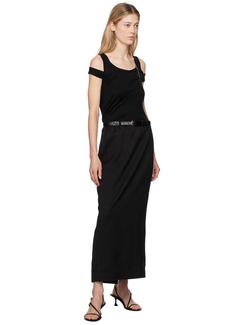 LE17SEPTEMBRE Black Belted Maxi Skirt outlook
