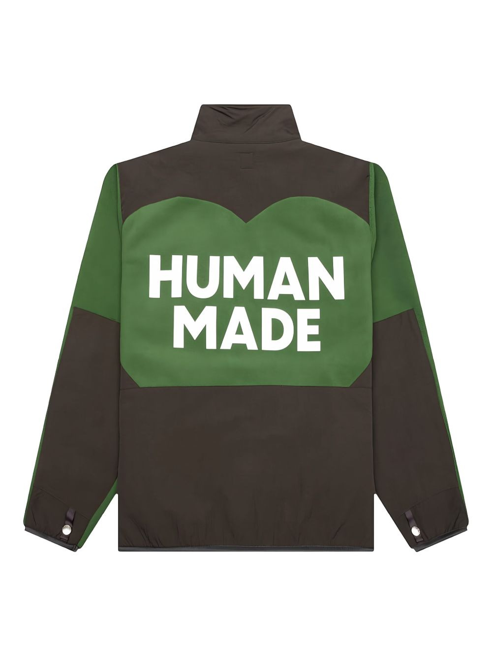 fleece panelled jacket - 2