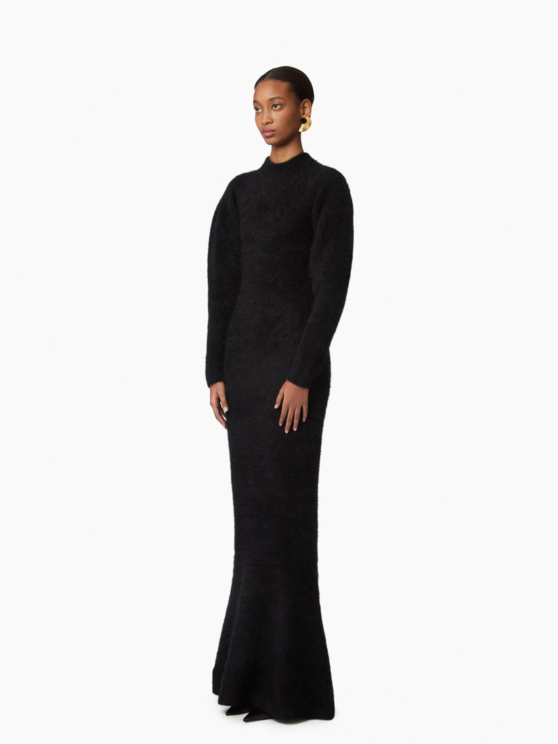 NINA RICCI Long Dress In Wool-Alpaca Blend outlook