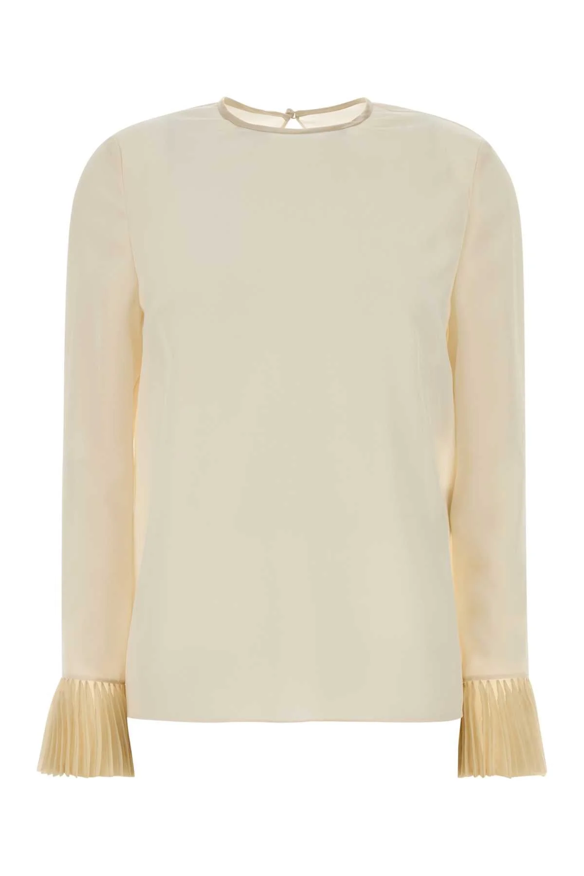 Valentino Garavani Women Ivory Crepe Blouse - 1