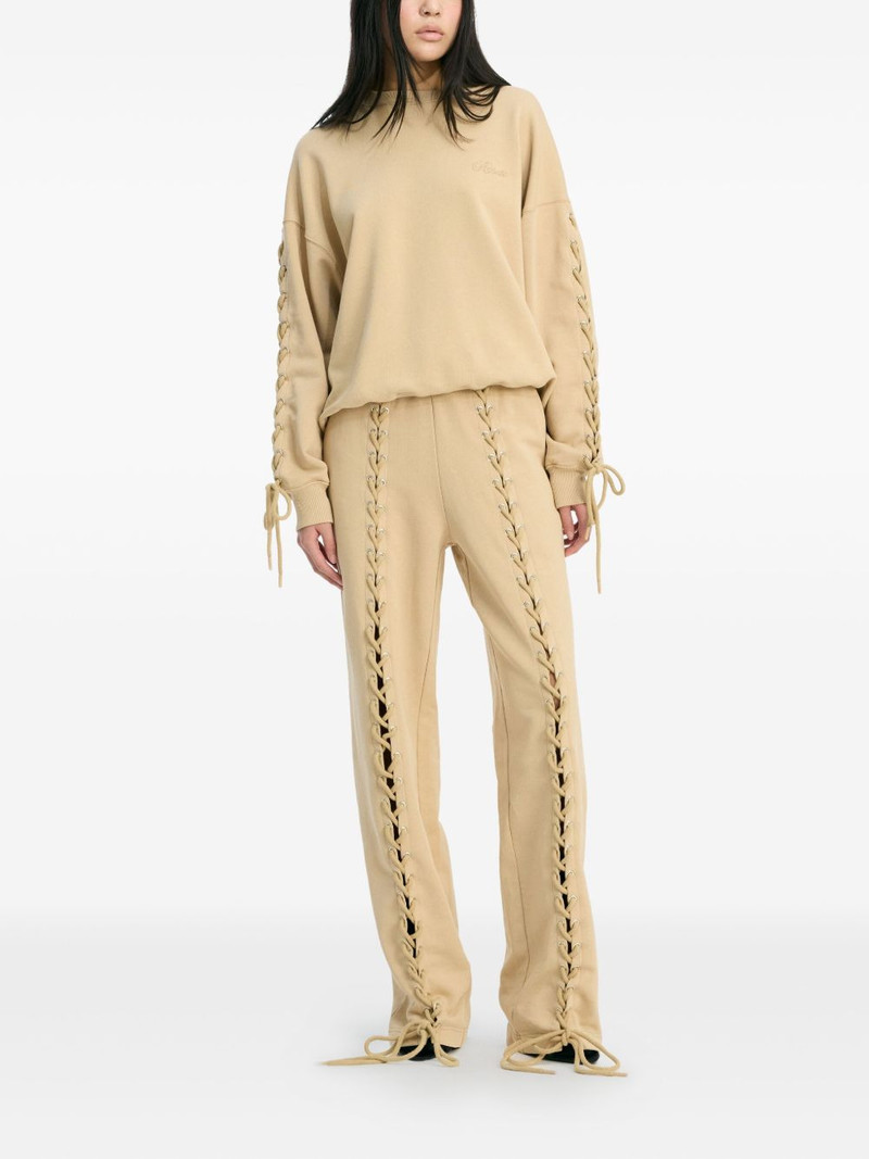 lace-up track pants 3