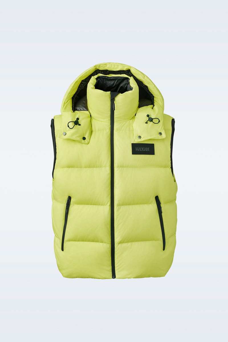 HUGH Down vest with removable hood 1