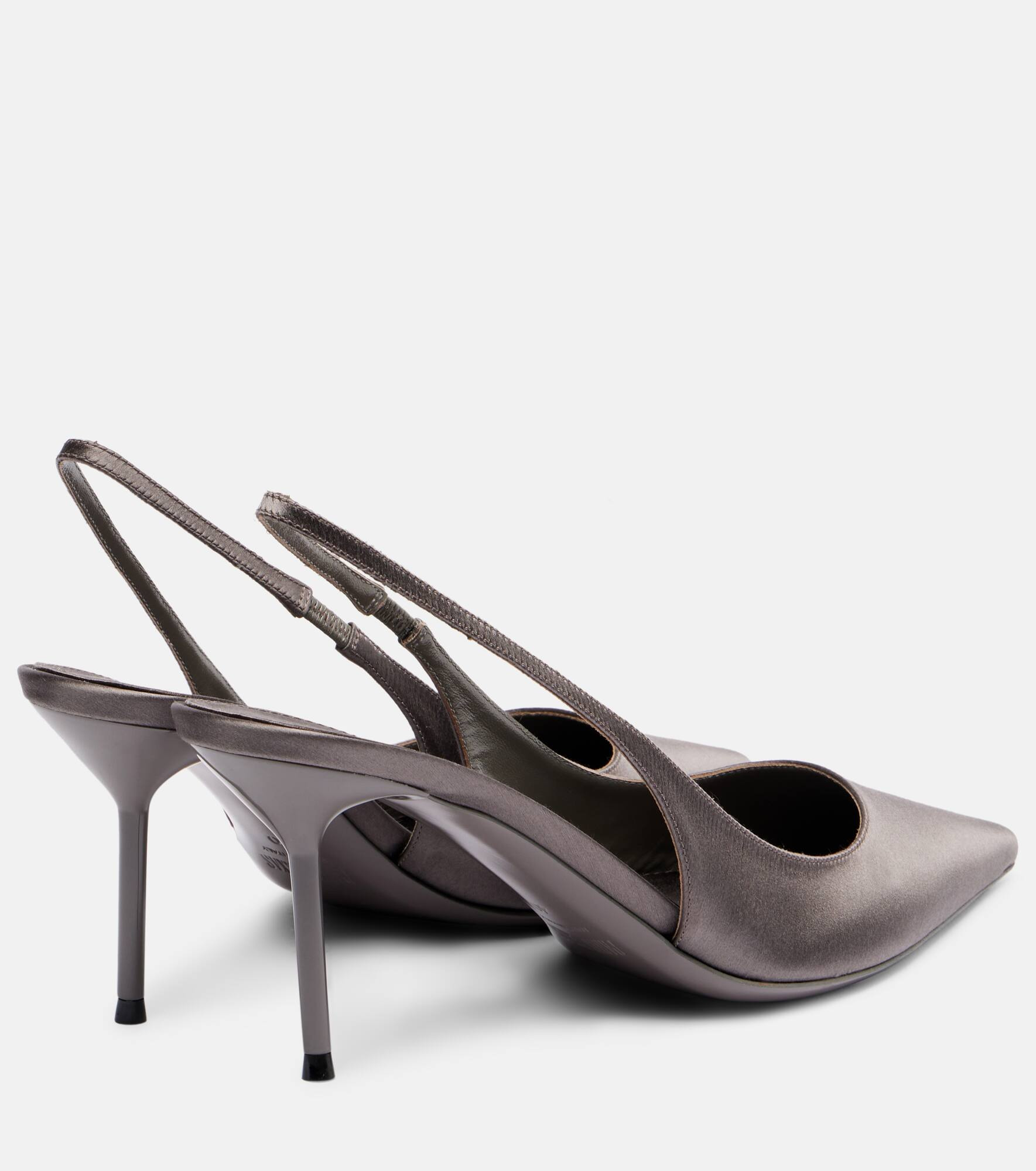 Lidia 70 satin slingback pumps - 2