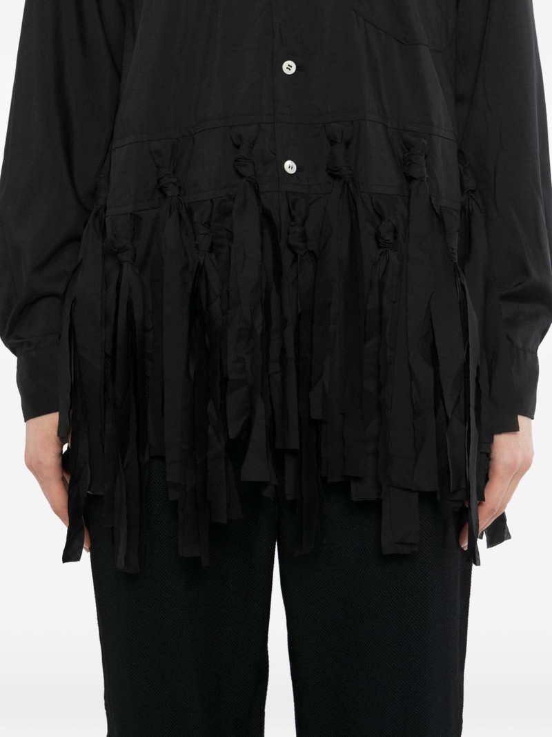 knotted fringe-trim shirt 5