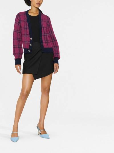 Alessandra Rich check-jacquard cardigan outlook