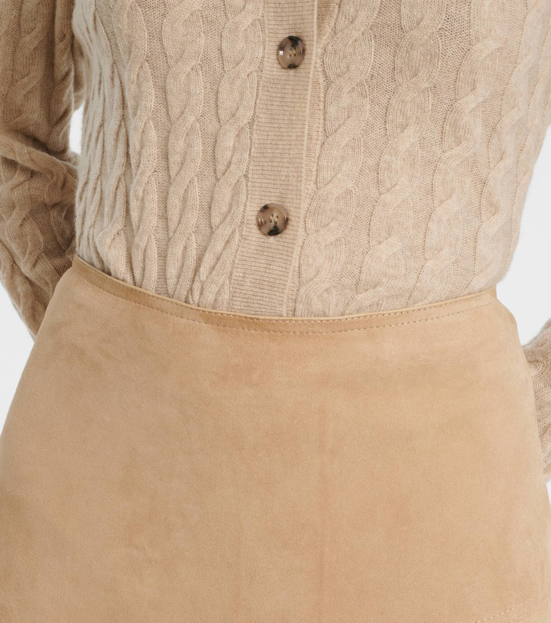 Suede midi skirt - 4