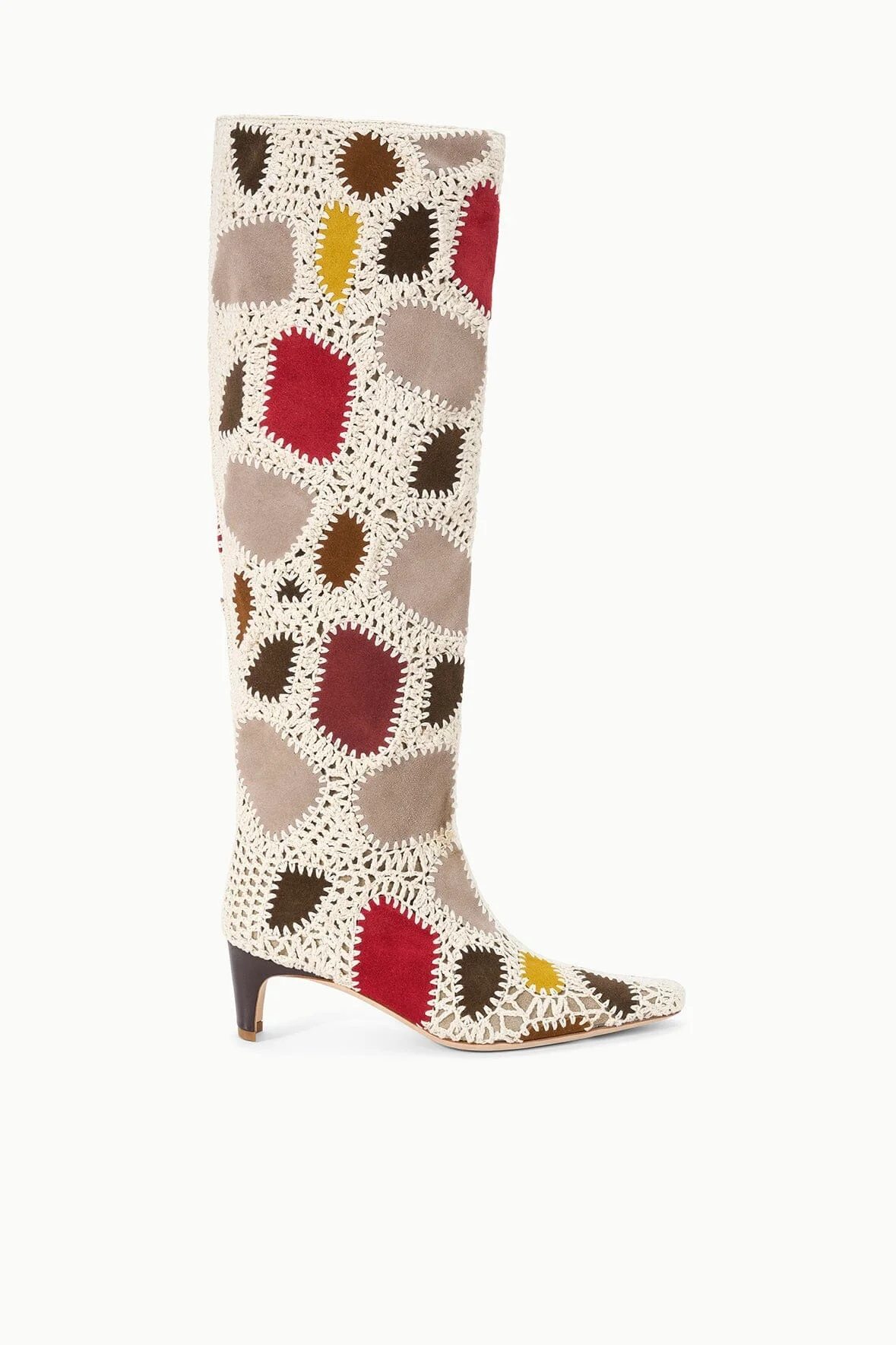 STAUD WALLY BOOT SUEDE PATCHWORK - 1