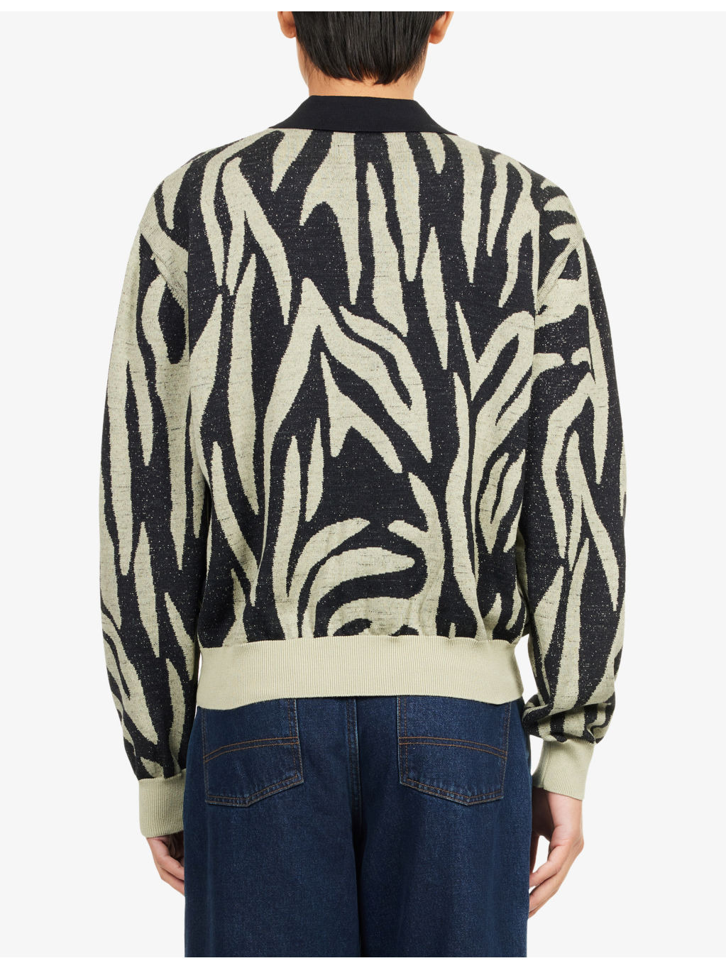Safari Knitted Cotton and Wool-Blend Polo Jumper - 4