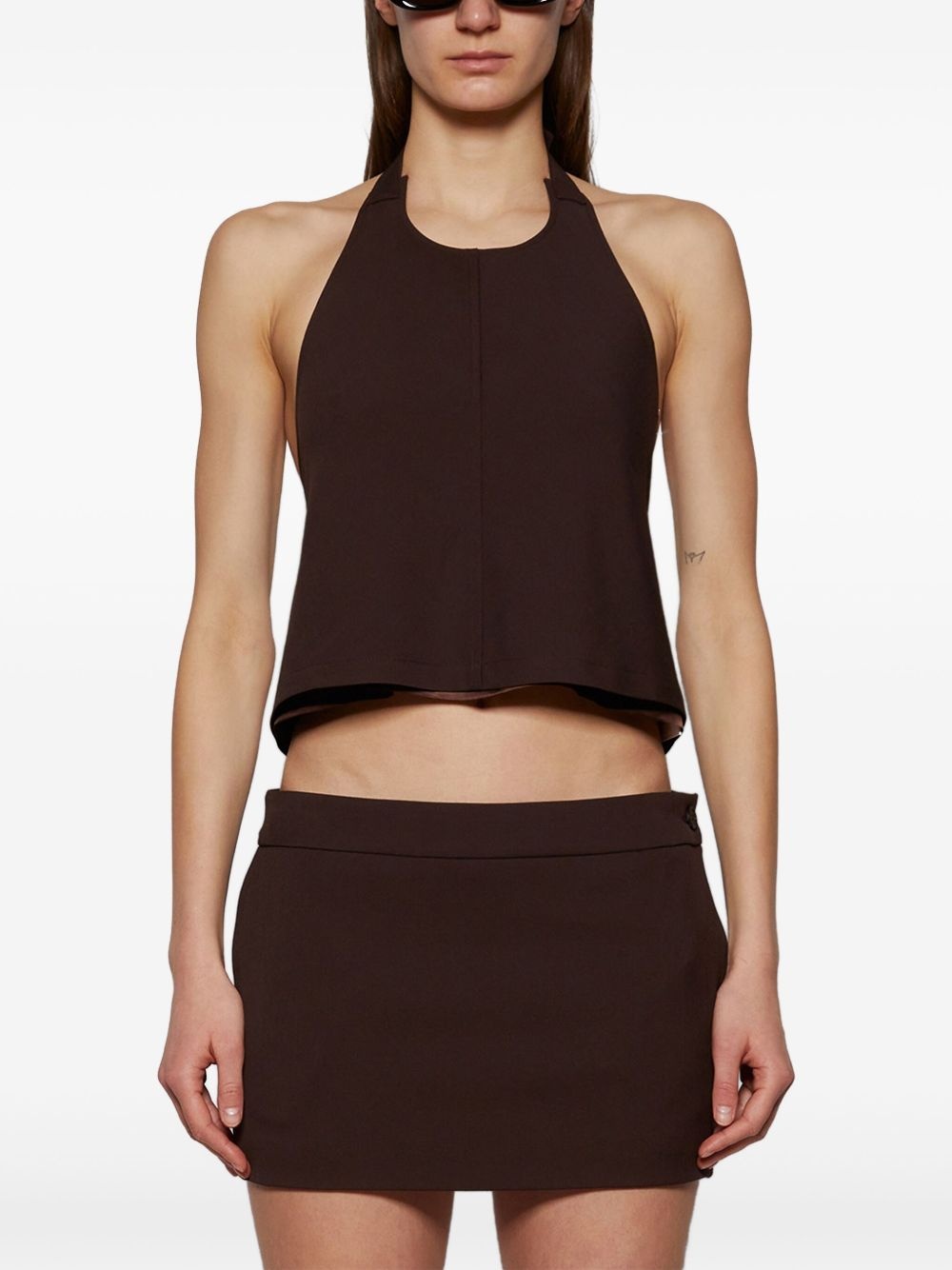 backless halter top - 3