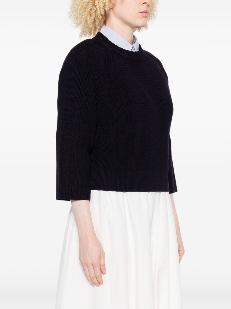raglan-sleeve cropped sweater 3