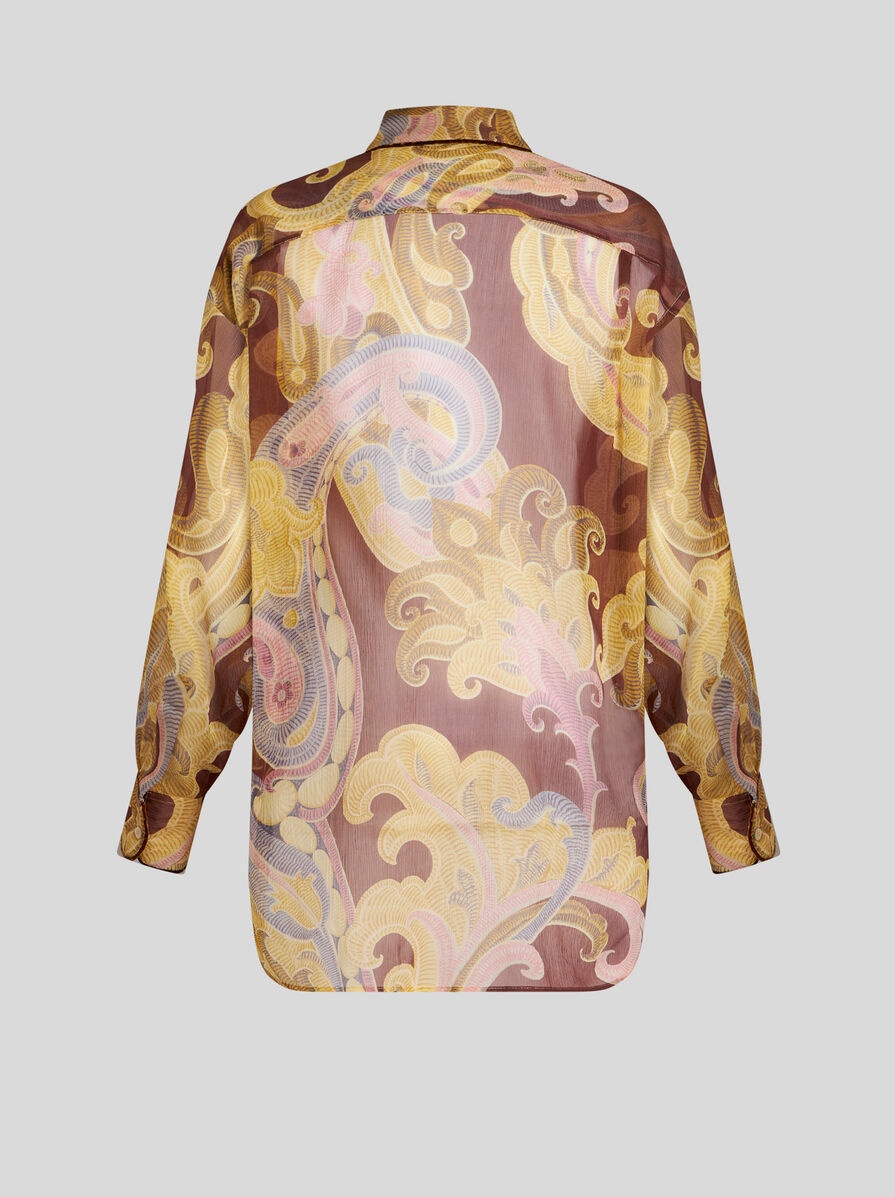 PRINTED SILK SHIRT - 5