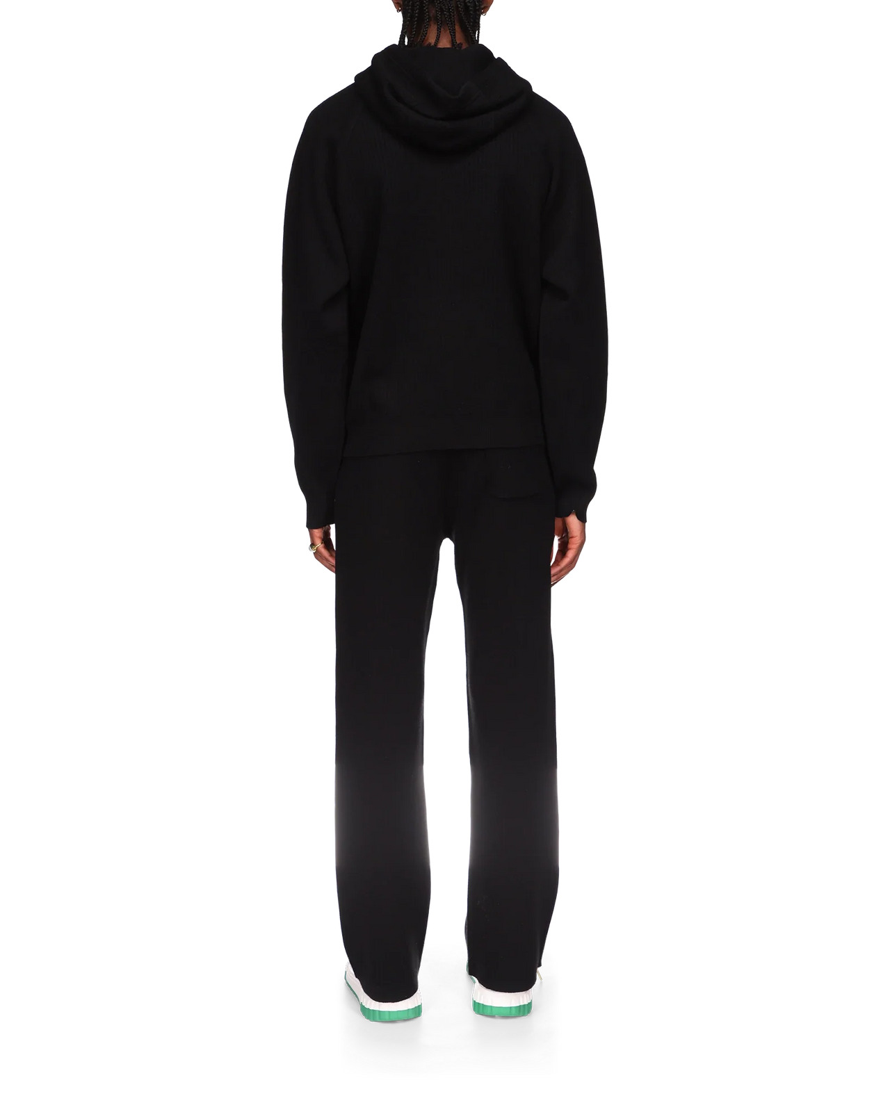 Rib Effect Hooded Sweatshirt - 4