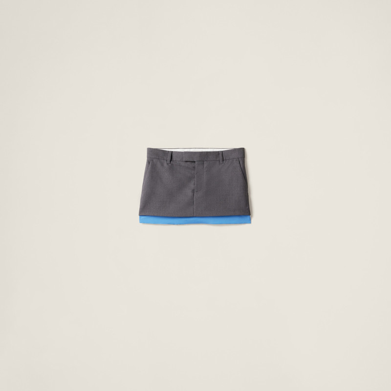 Gabardine miniskirt 1