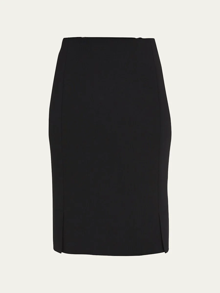 Knee-Length Pencil Skirt - 1