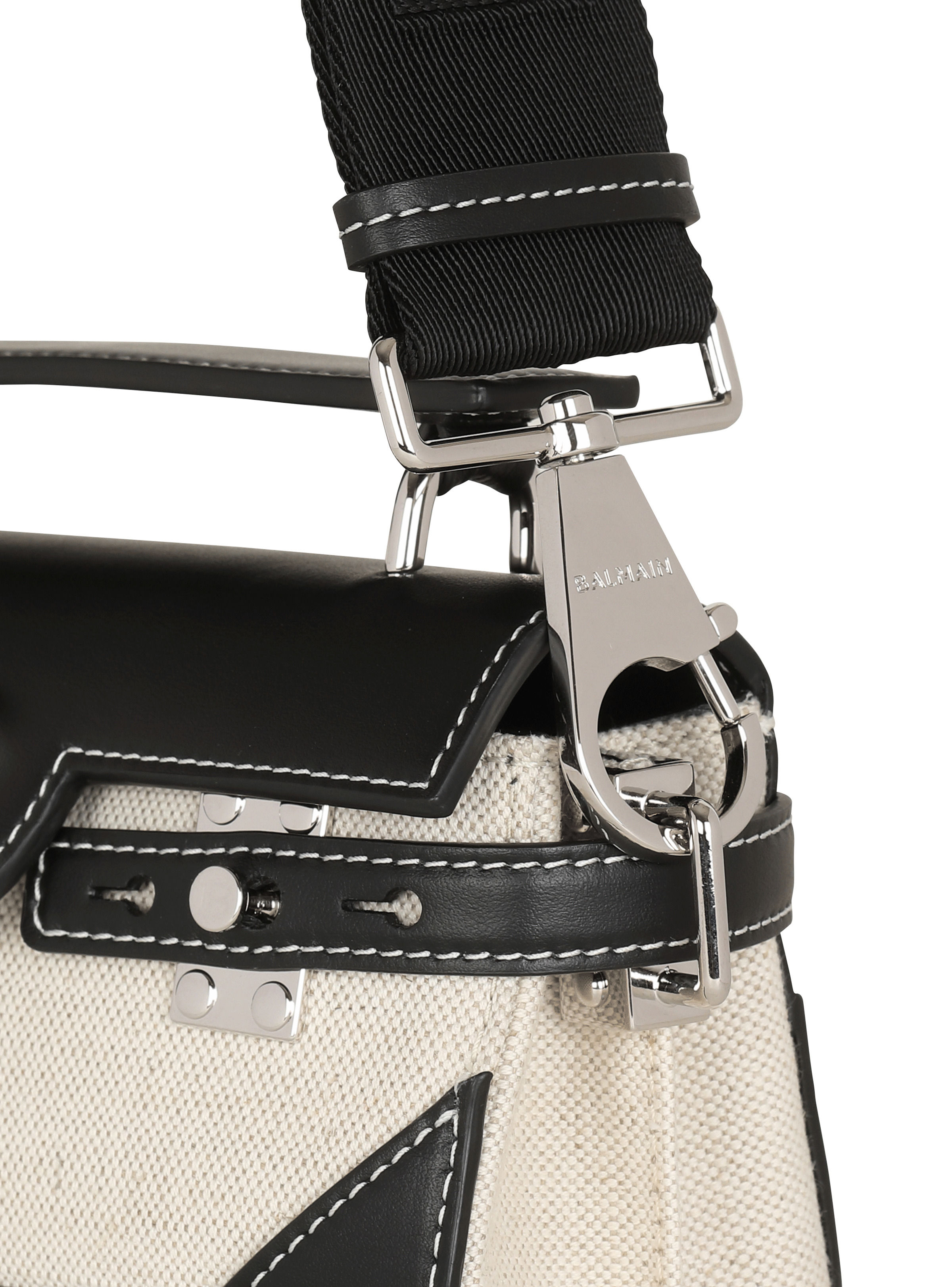 B-Buzz 19 Canvas bag in smooth leather - 5