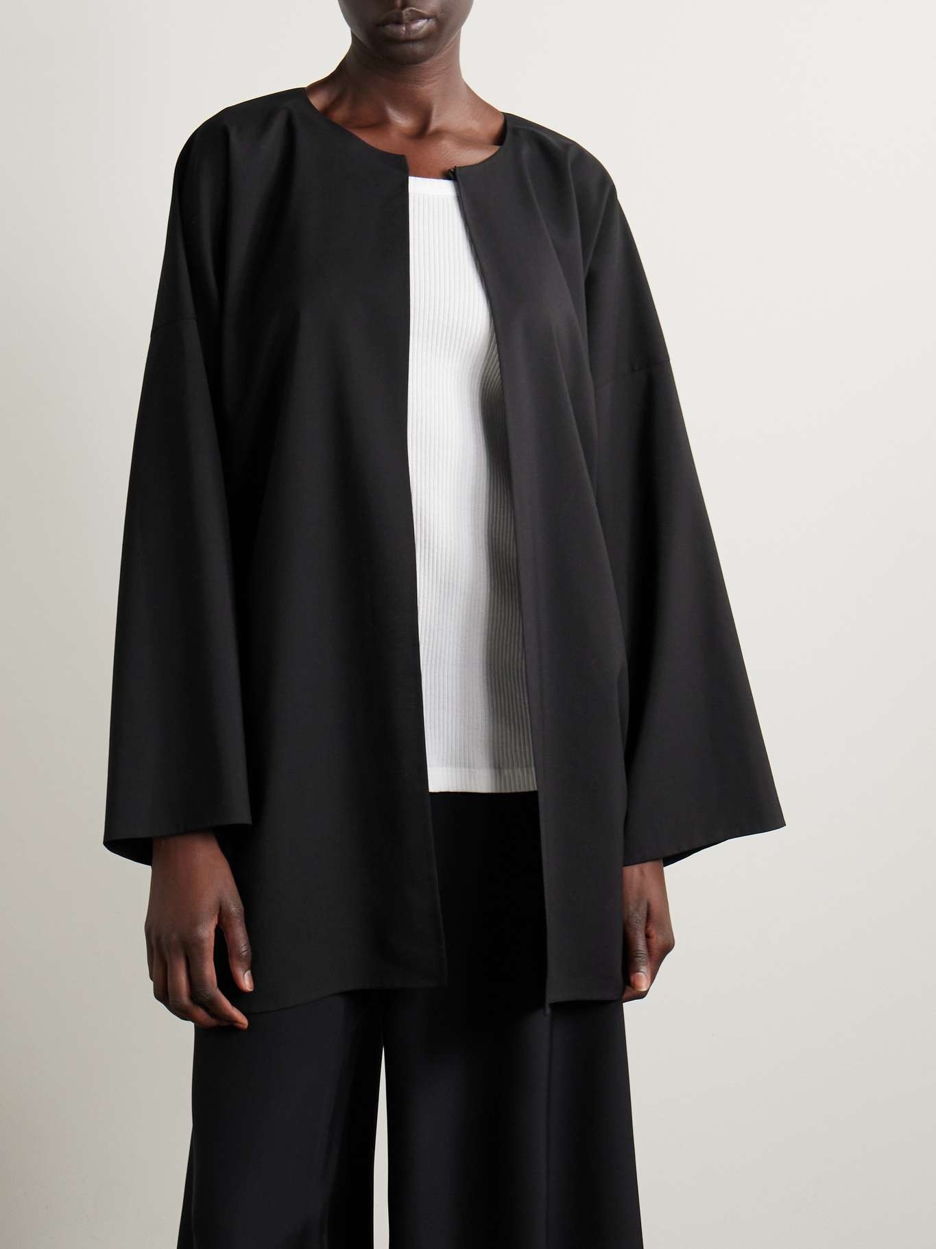 Raj wool-crepe jacket - 3