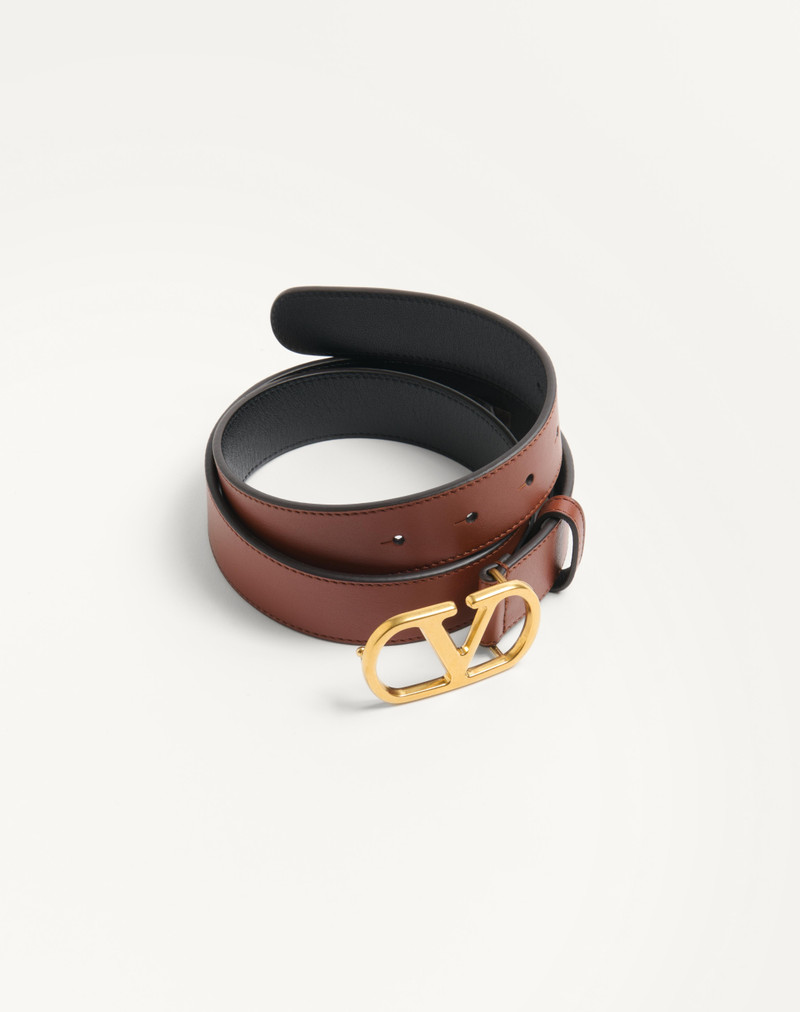 Valentino VLOGO SIGNATURE BELT IN SHINY CALFSKIN 30 MM outlook