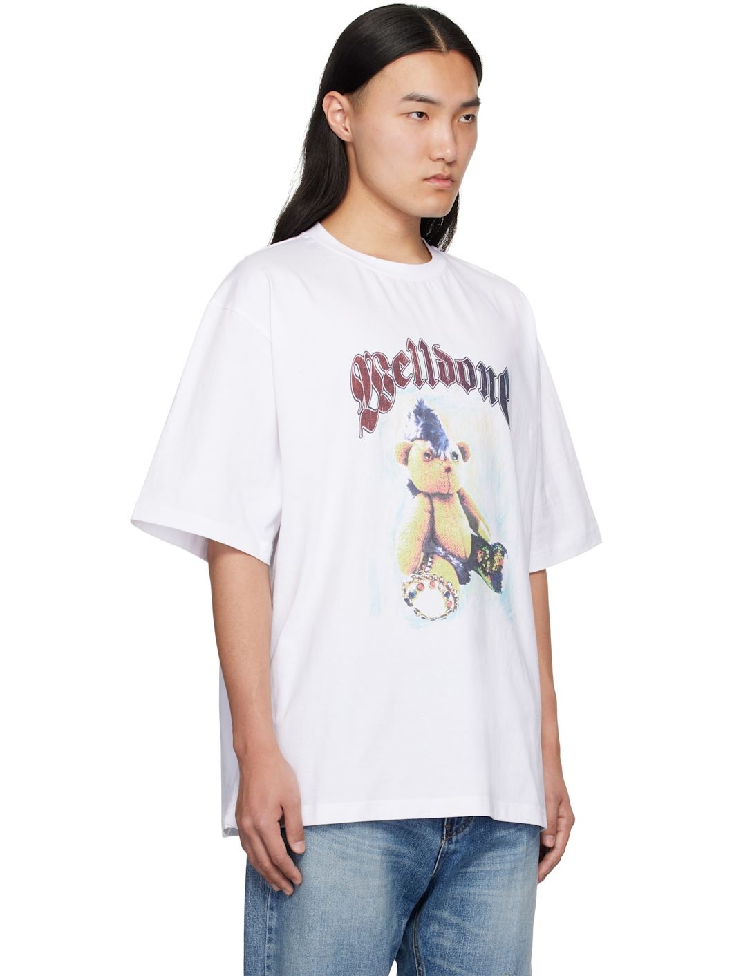 White Punk Teddy T-shirt - 2