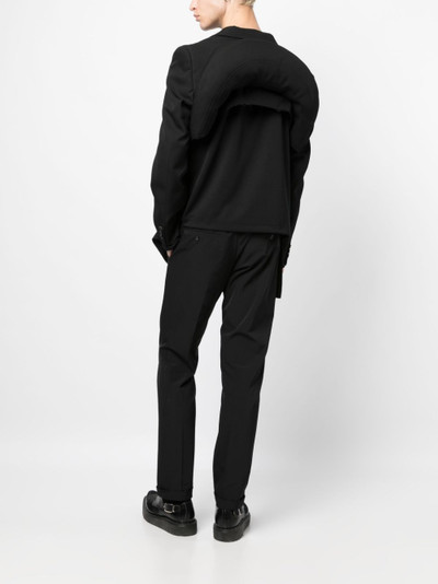 Comme des Garçons Homme Plus 3D-padded cropped blazer outlook
