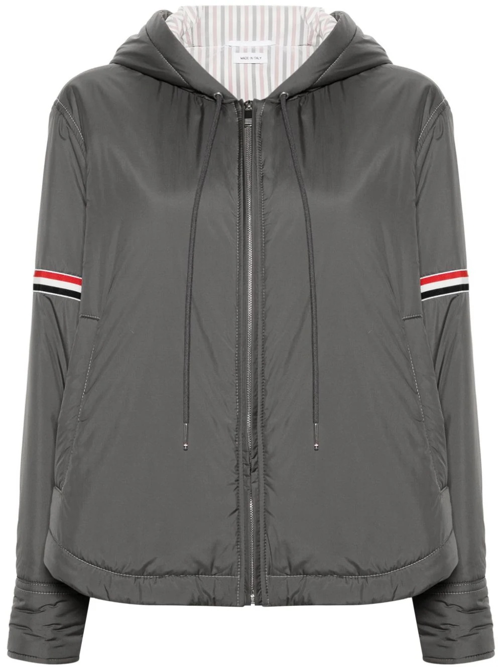 Thom Browne｜JACKETS (Ultra Light Nylon Tech Down Fill H Ultra Light Nylon Tech Down Fill Armband Hood Shirt Hem
