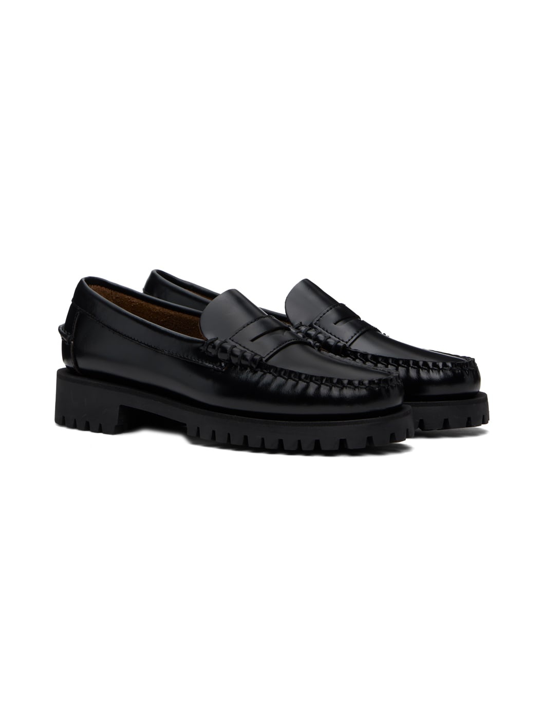 Black Dan Lug Loafers - 4
