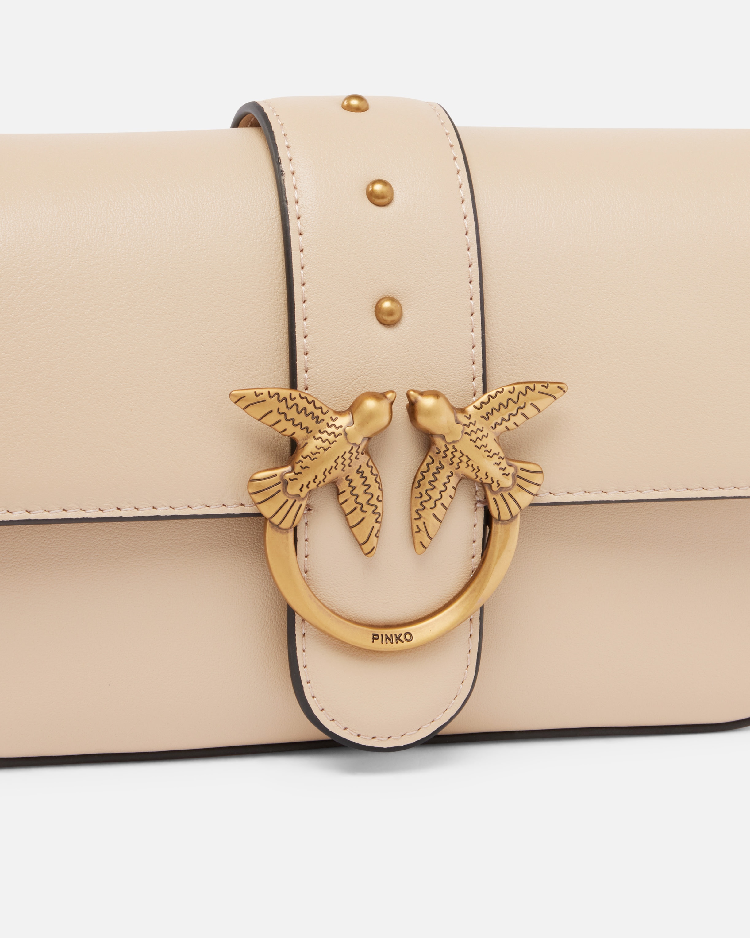 ショルダーバッグ・ポシェット Pinko Mini Love Bag Soft Crossbody Bag In Leather PINKO MINI LOVE BAG SOFT CROSSBODY BAG IN LEATHER | REVERSIBLE